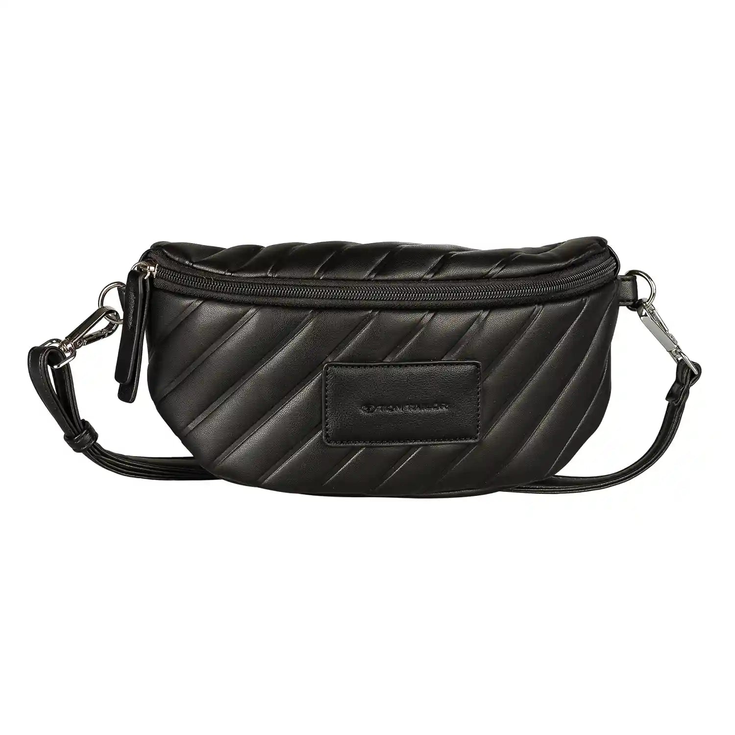 Tom Tailor Mirela Belt Bag 26 cm schwarz - Gürteltasche mit mattem Lederimitat und Wattierung