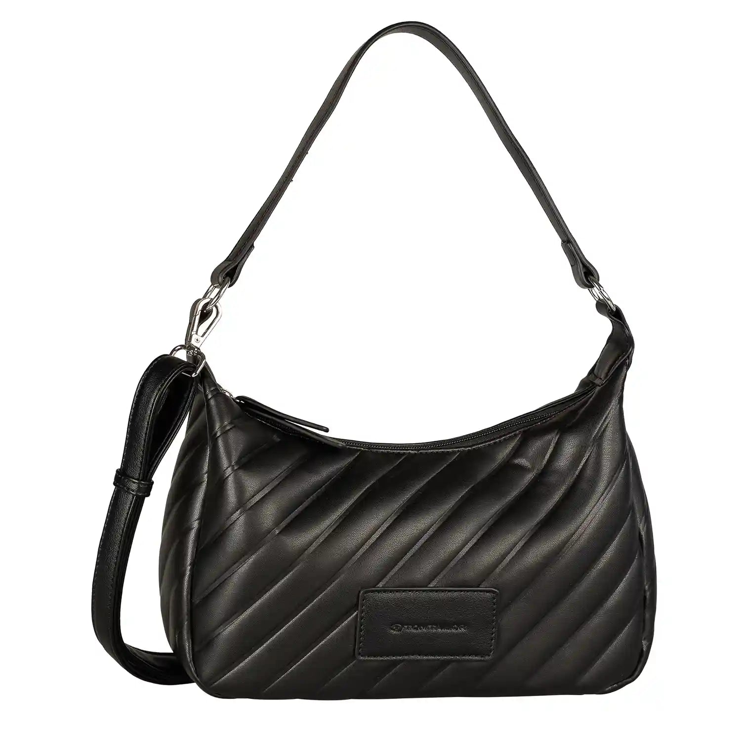 Tom Tailor Mirela schwarze Schultertasche 30 cm als elegantes Accessoire