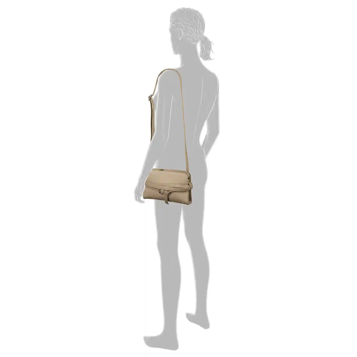 Tom Tailor Freya Cross Bag S 25 cm Taupe – kleine Crossbody Bag für Damen, ideal für Alltag und Freizeit