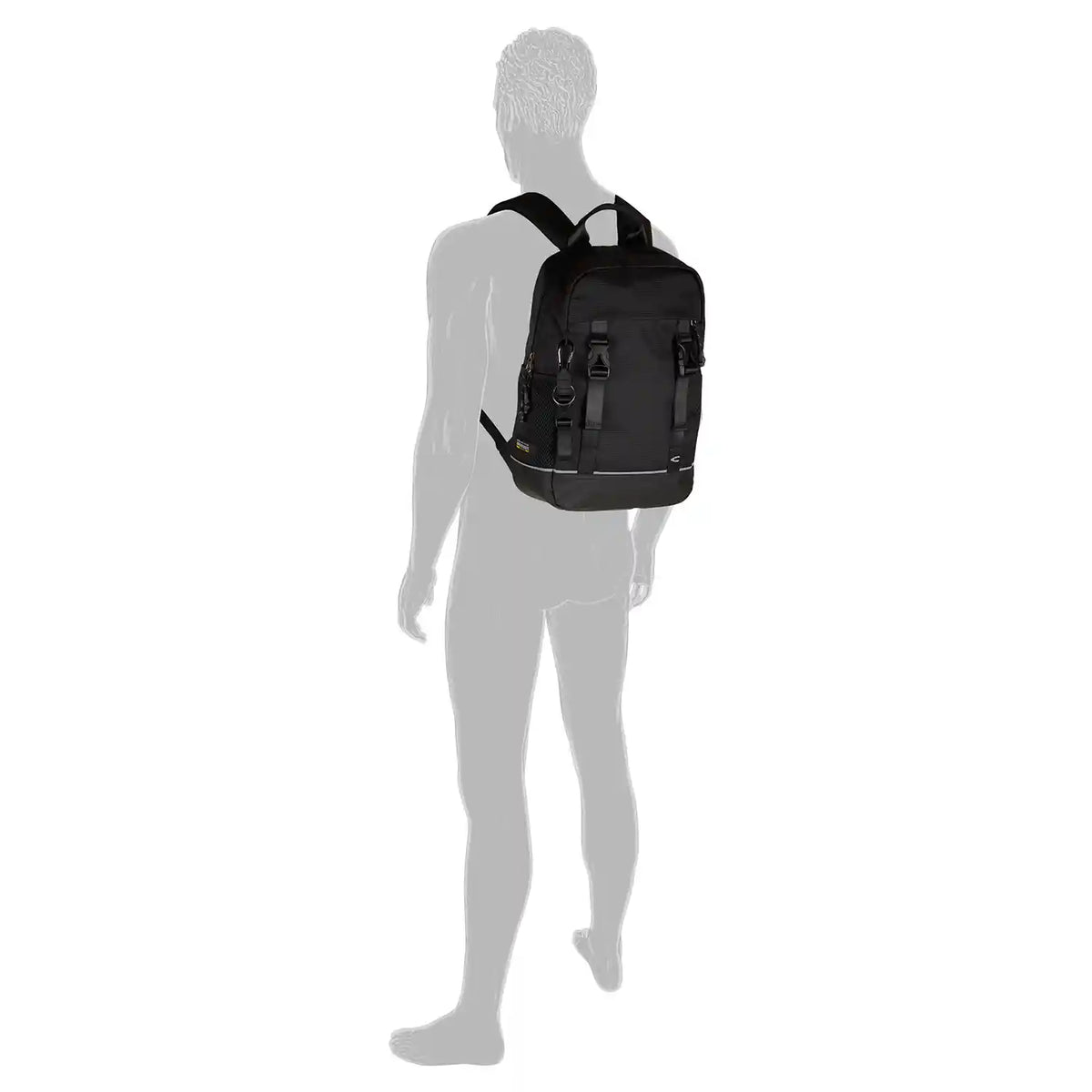 Camel Active Connect Backpack S 39 cm Schwarz – kompakter Rucksack für Alltag, Studium und Freizeit