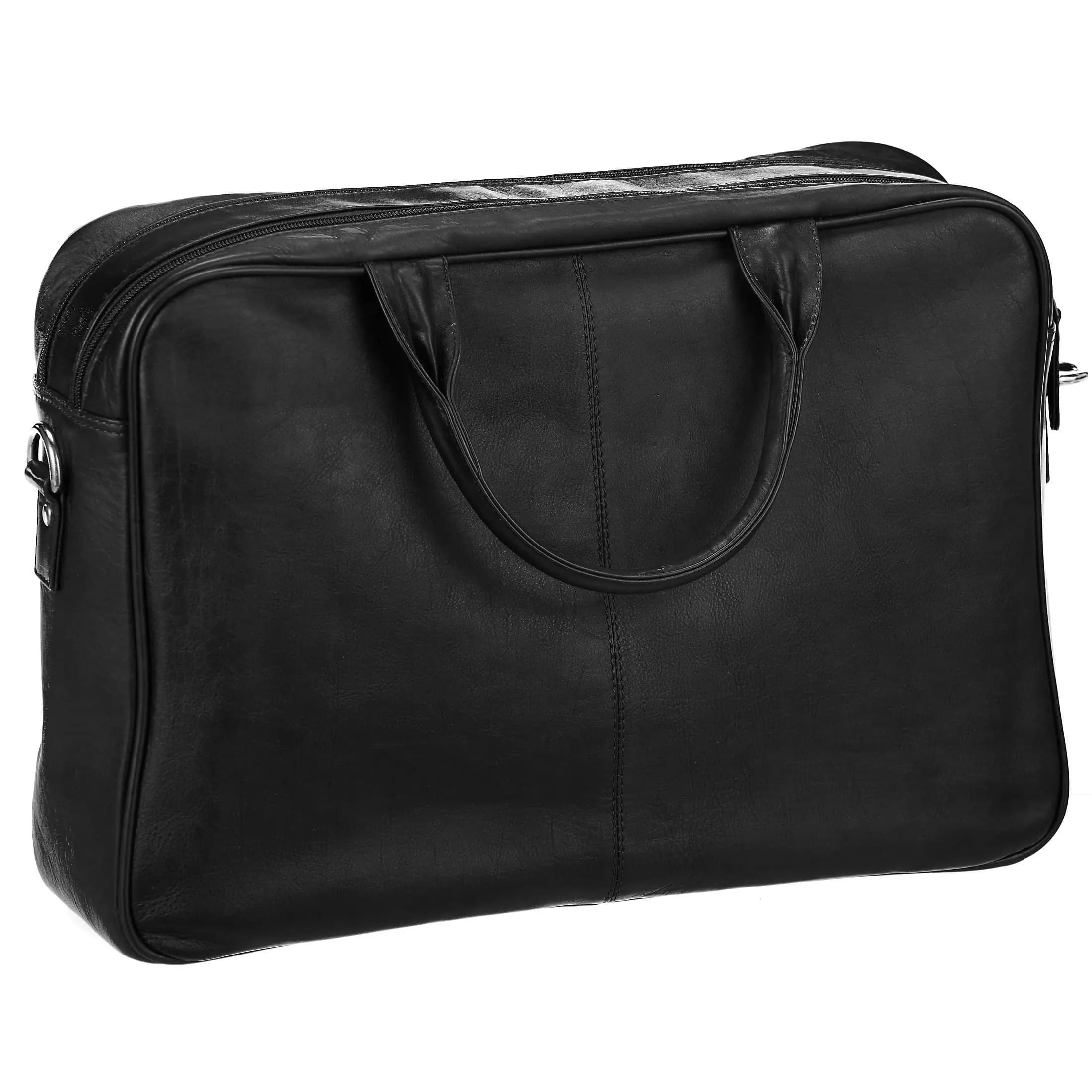 Dermata Business Aktenmappe mit Laptopfach 41 cm - Schwarz