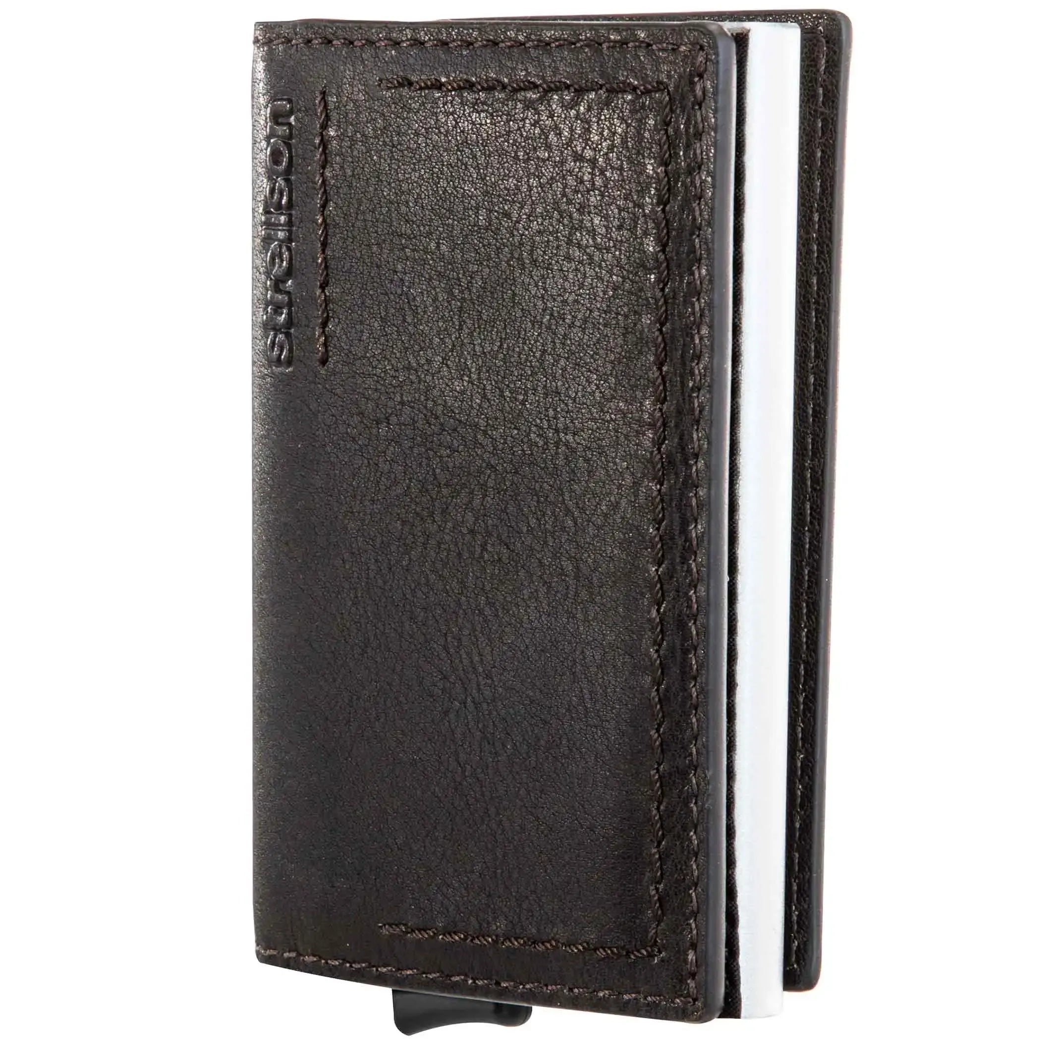 Strellson Norton C-One E-Cage SV8 Geldbörse 10 cm - Dark Brown
