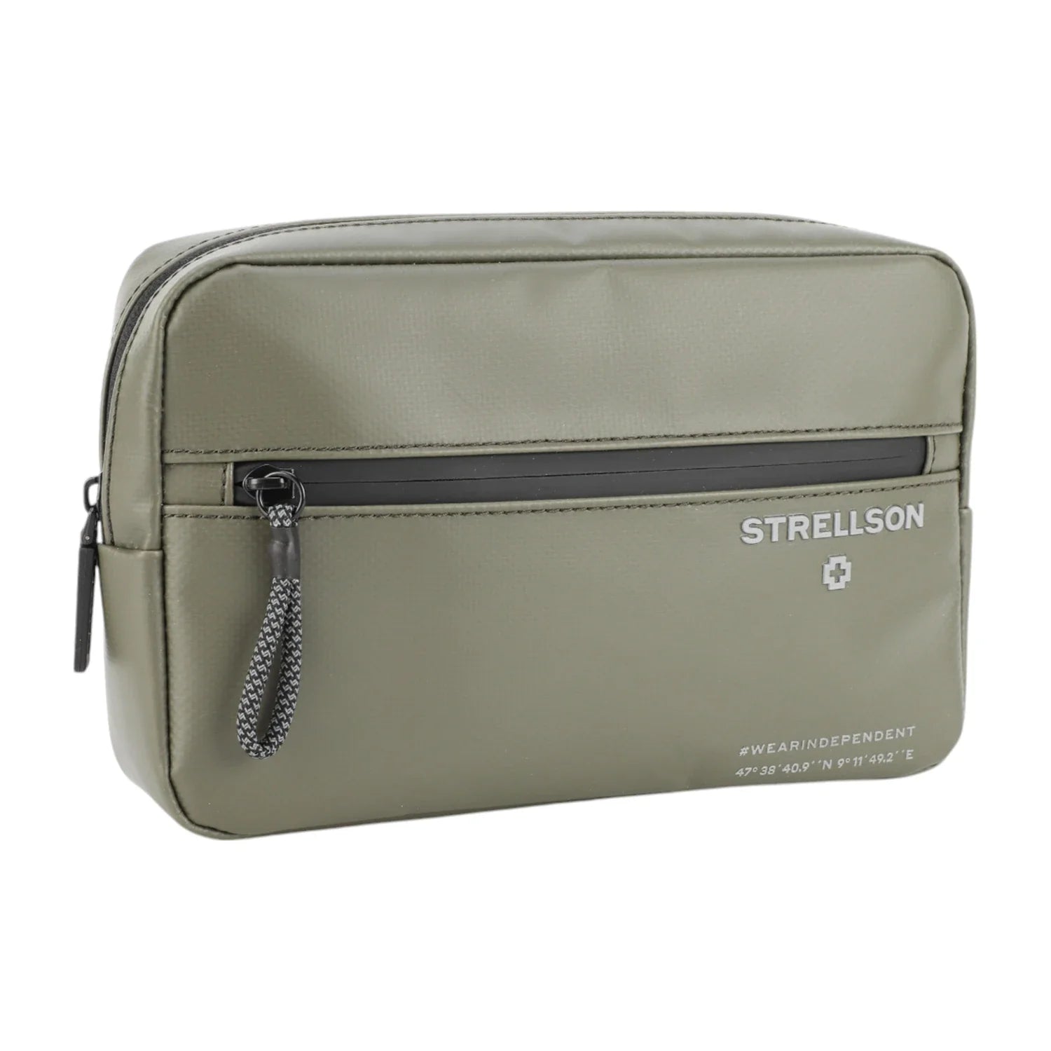 Strellson Stockwell 2.0 Hipbag in Khaki - wasserabweisende Gürteltasche mit Reißverschluss