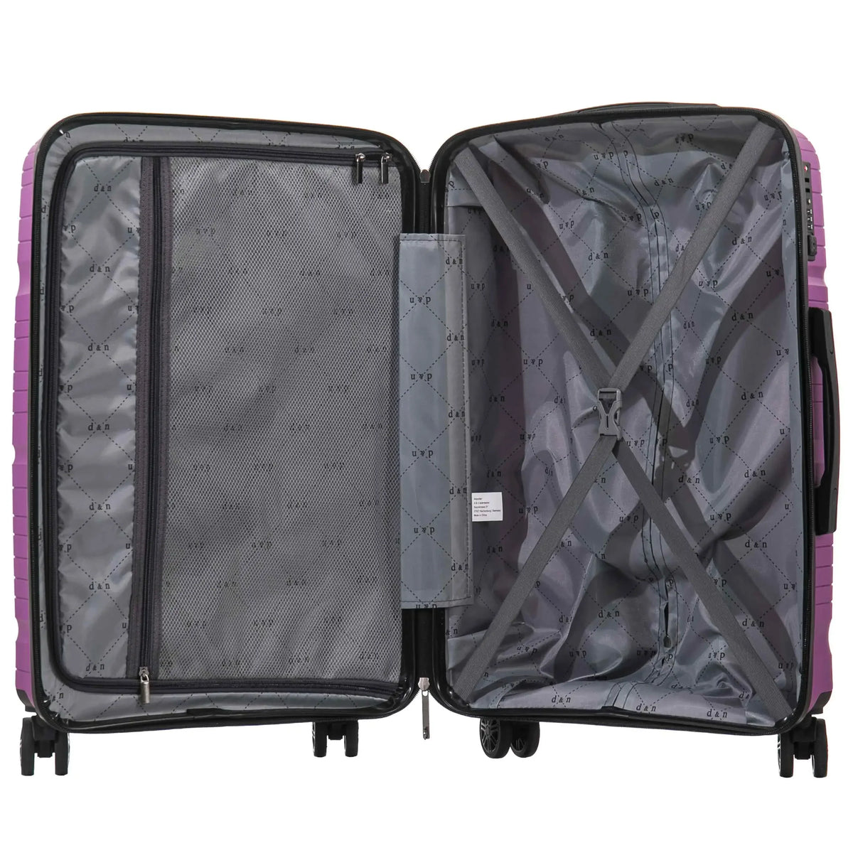 d&n Travel Line 4300 4-Rollen Kabinentrolley 55 cm - petrol