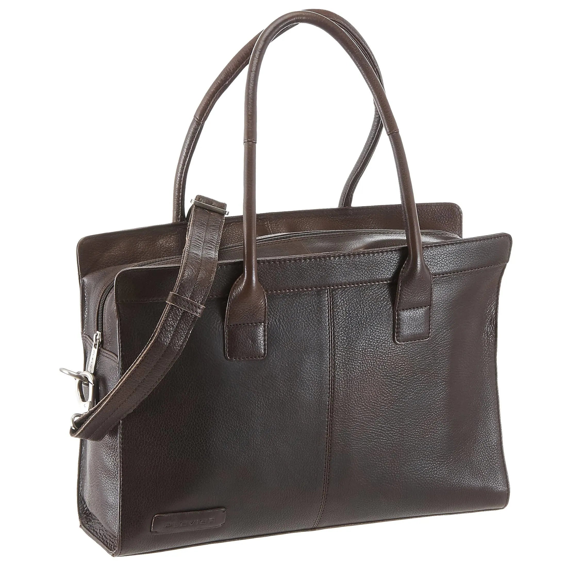 Plevier 470 Serie Aktentasche mit Laptopfach 40 cm - dunkelbraun