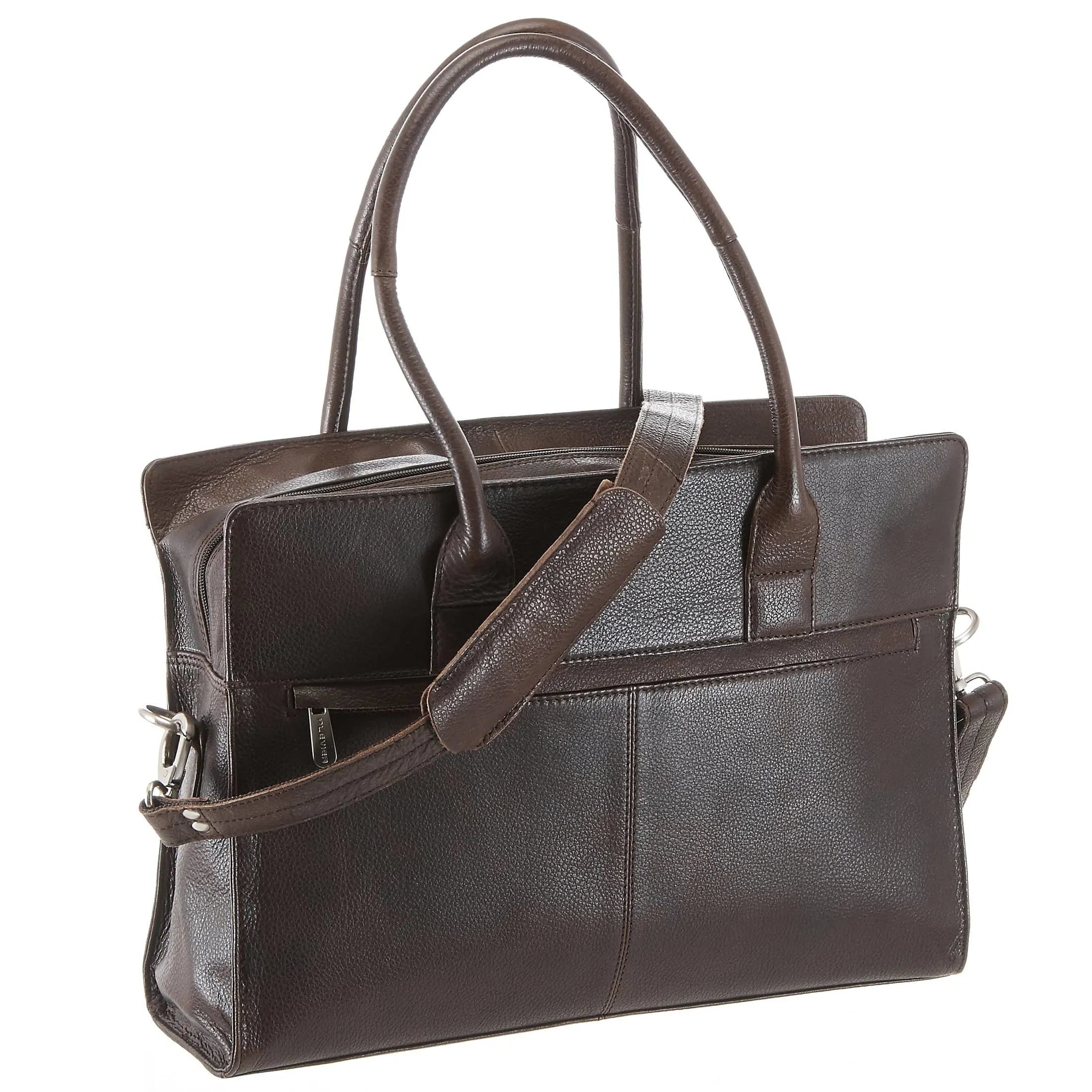 Plevier 470 Serie Aktentasche mit Laptopfach 40 cm - dunkelbraun
