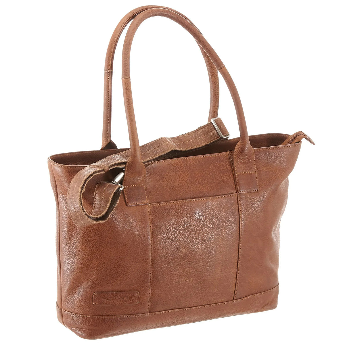 Plevier 470 Serie Aktentasche mit Laptopfach 41 cm - cognac
