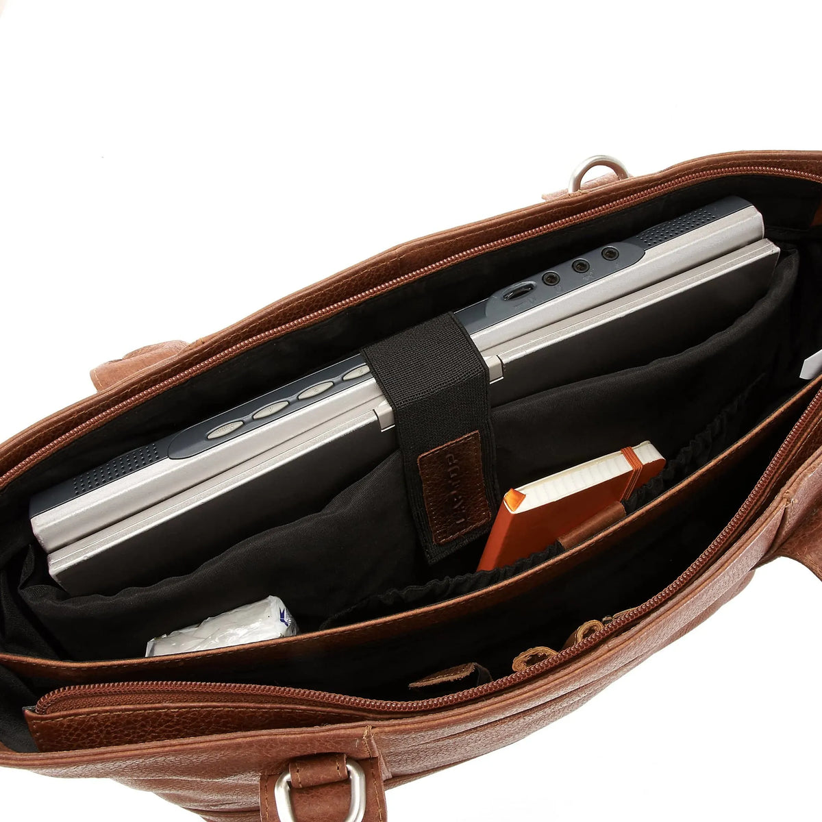 Plevier 470 Serie Aktentasche mit Laptopfach 41 cm - cognac
