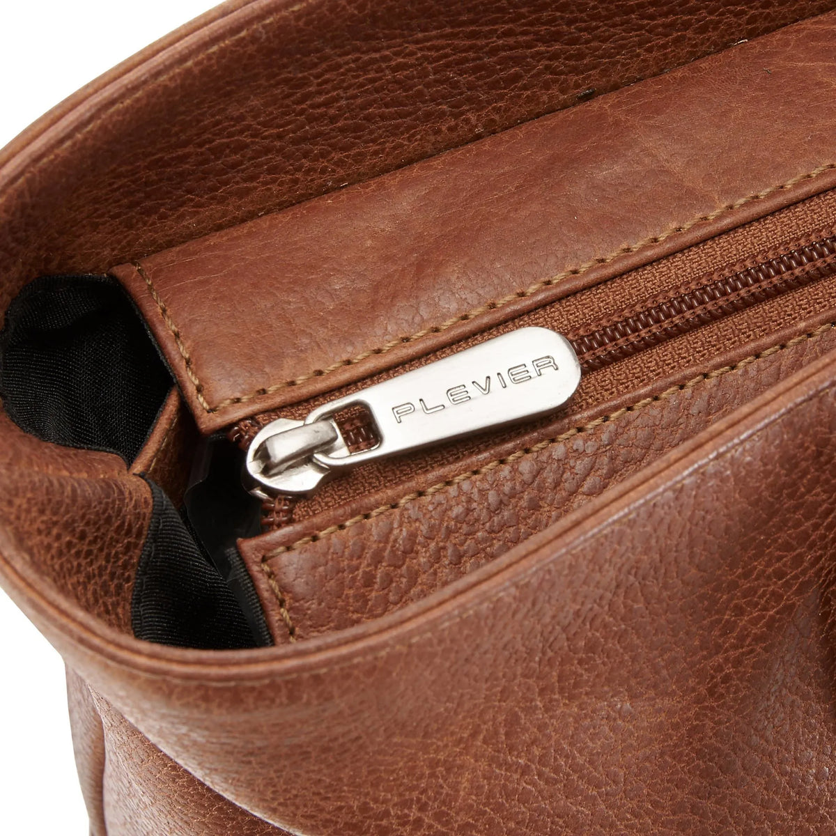 Plevier 470 Serie Aktentasche mit Laptopfach 41 cm - cognac