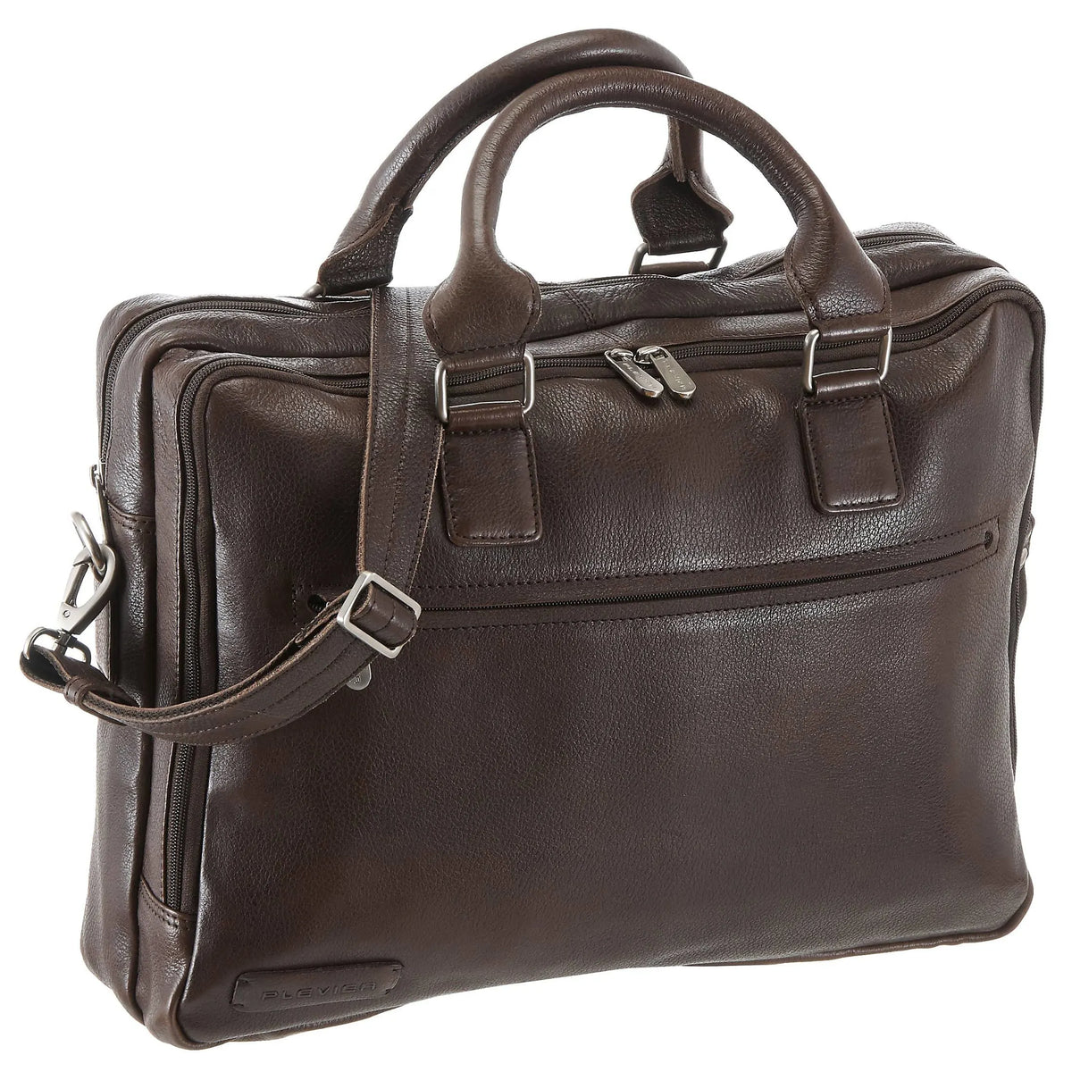 Plevier 470 Serie Aktentasche mit Laptopfach 41 cm - cognac