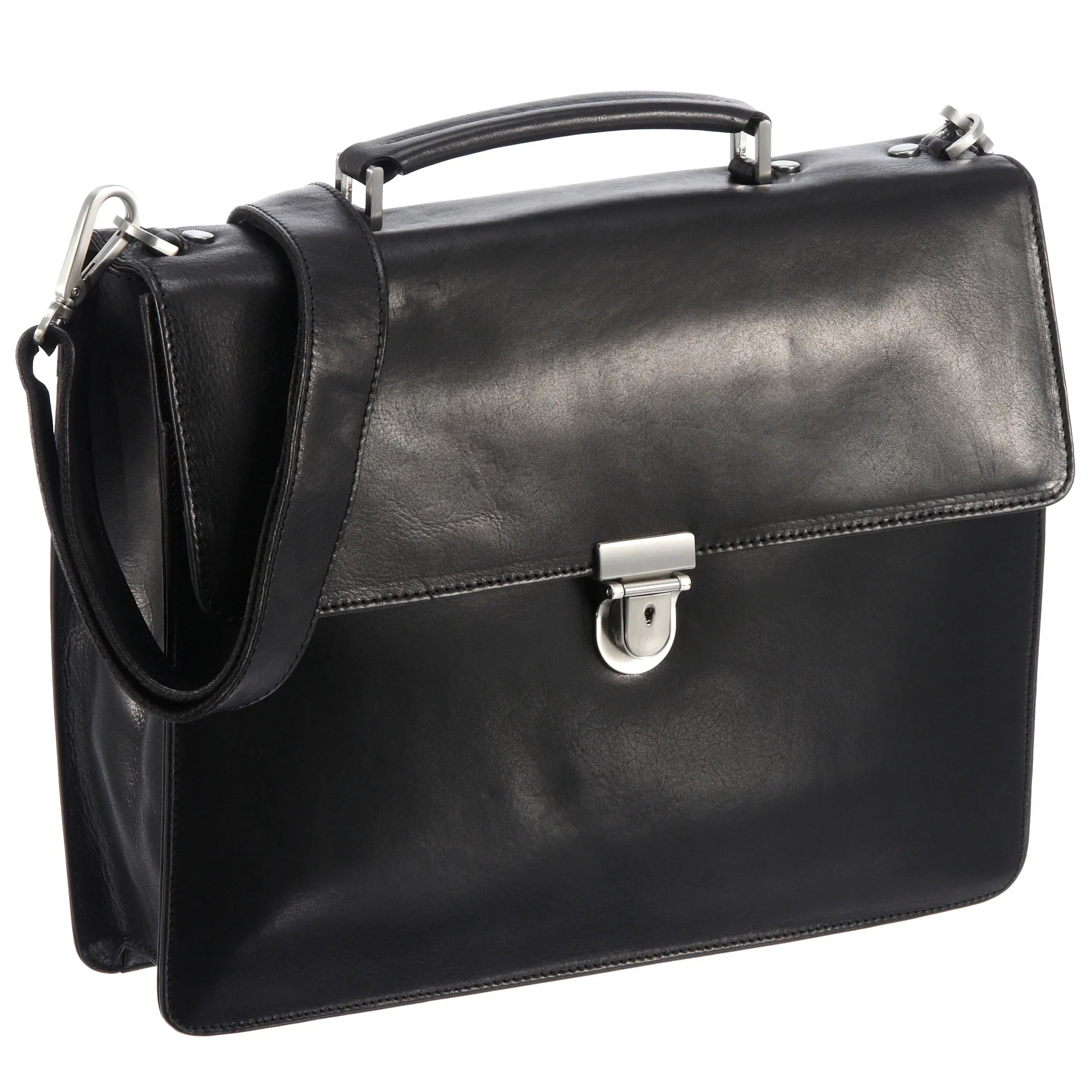 Leonhard Heyden Cambridge Aktenmappe mit Laptopfach 38 cm - schwarz