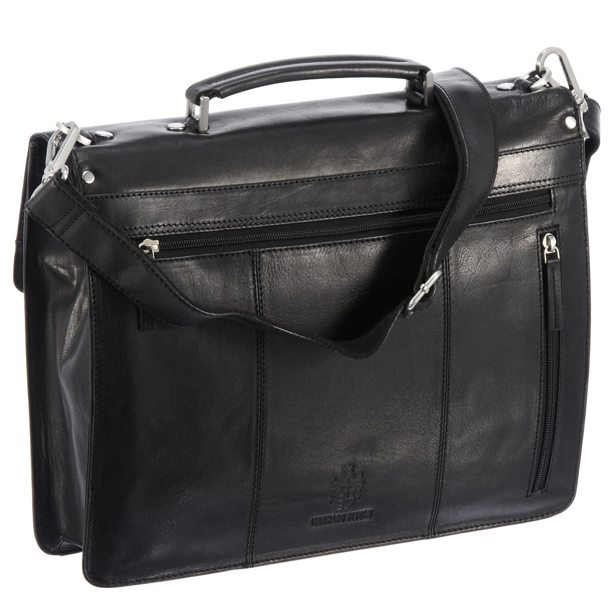 Leonhard Heyden Cambridge Aktenmappe mit Laptopfach 38 cm - schwarz