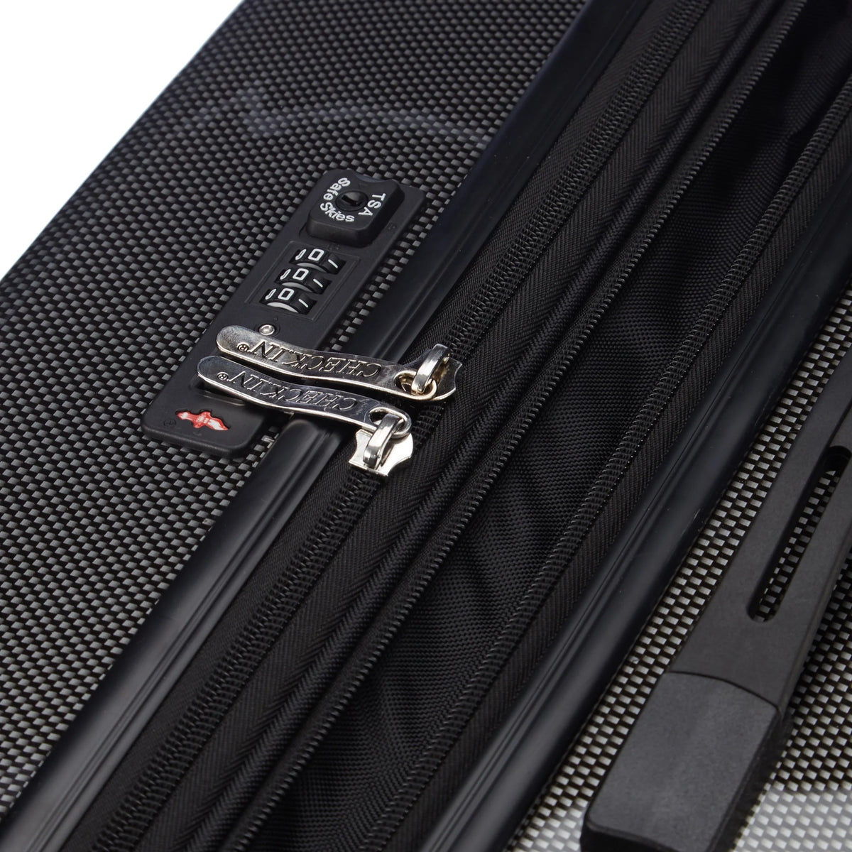 Check In London 2.0 4-Rollen-Trolley 75 cm - Carbon Schwarz, Detailansicht TSA-Schloss