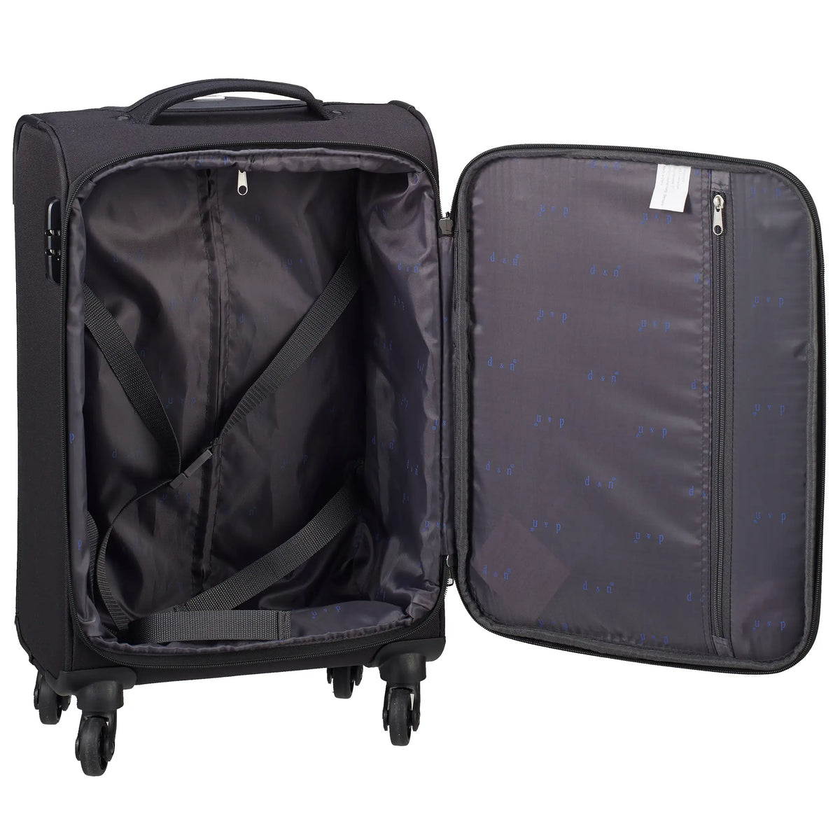 d&n Travel Line 6804 4-Rollen Kabinentrolley 55 cm - Bordeaux