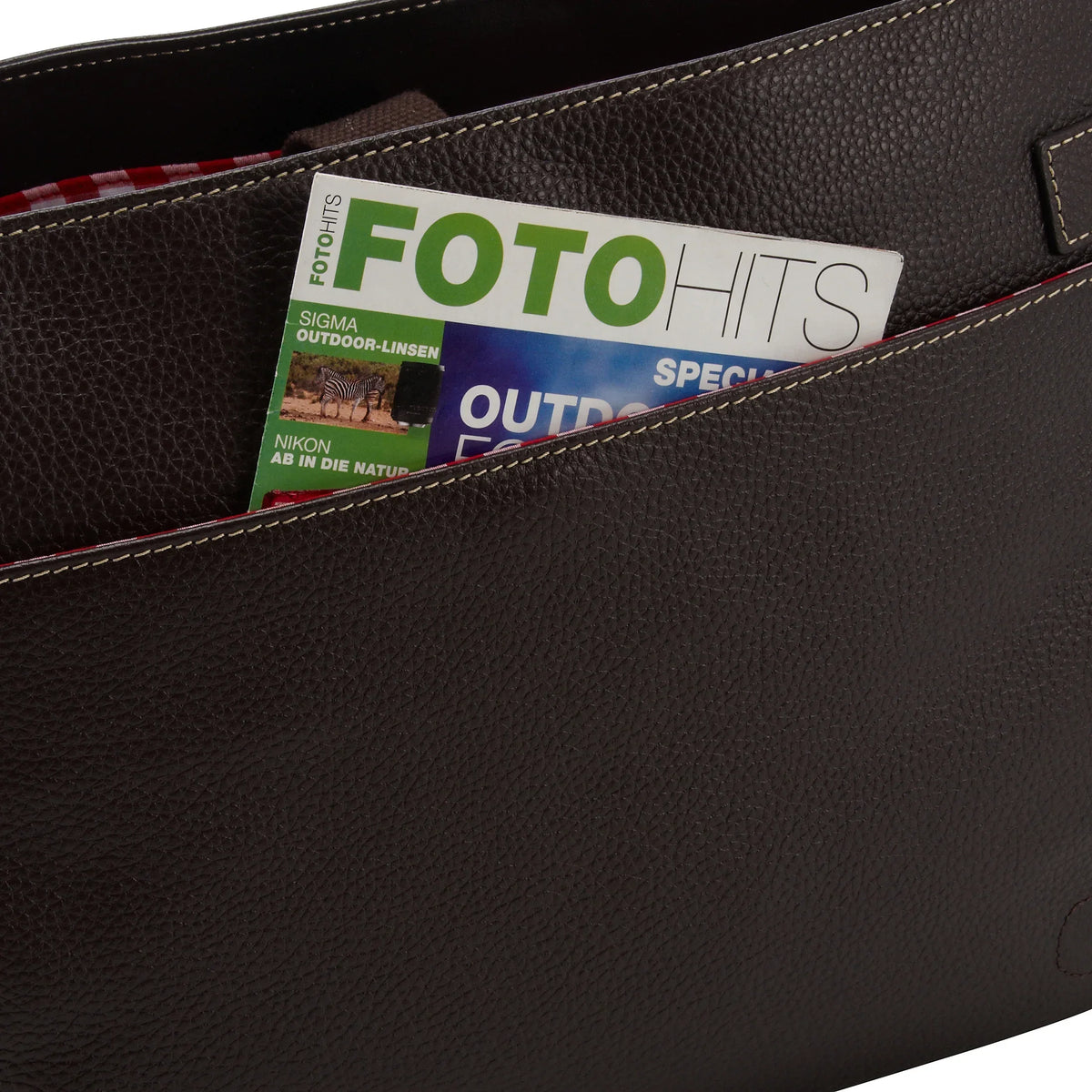 Pack Easy Fifty Rosi Messenger Bag mit Laptopfach 41 cm - braun