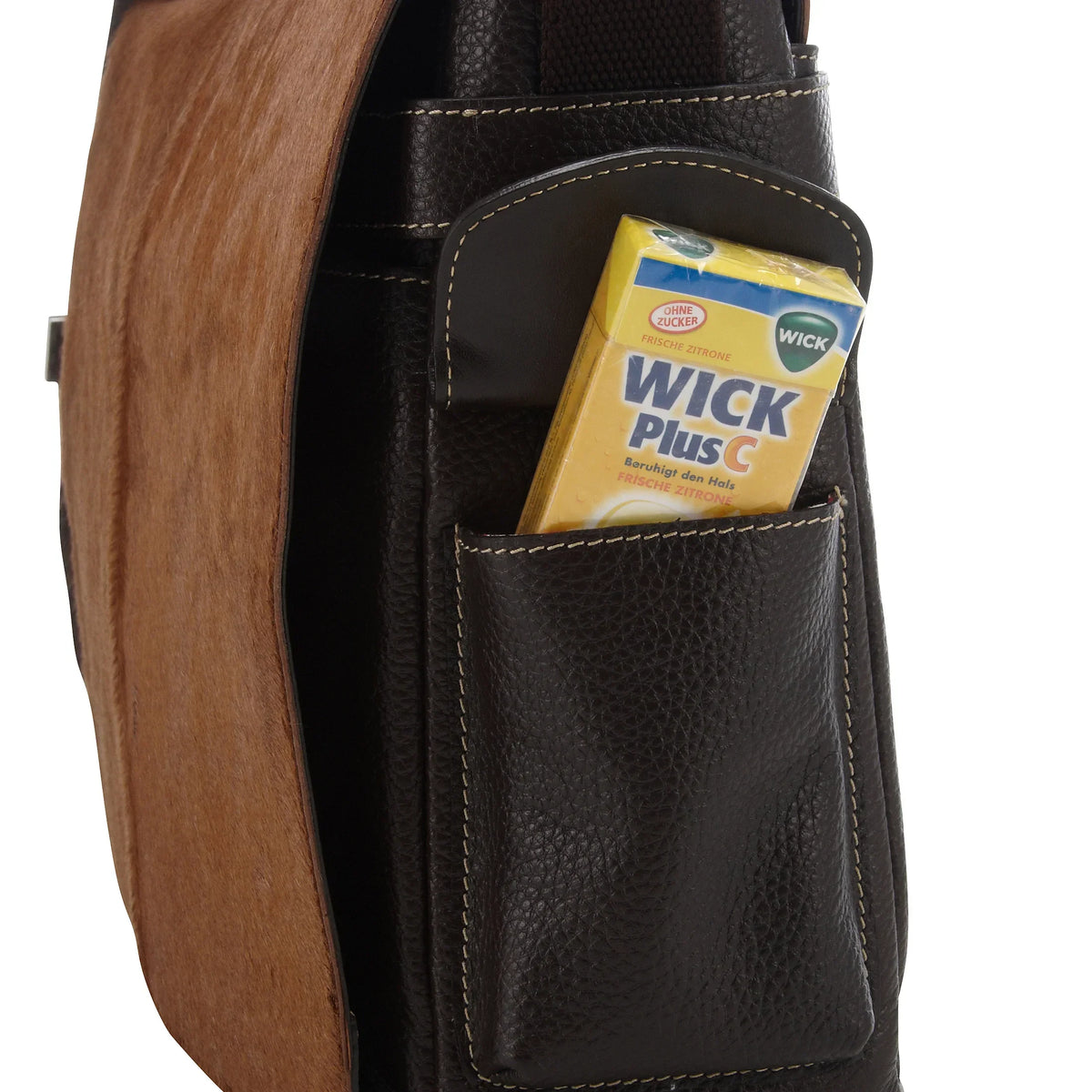 Pack Easy Fifty Rosi Messenger Bag mit Laptopfach 41 cm - braun
