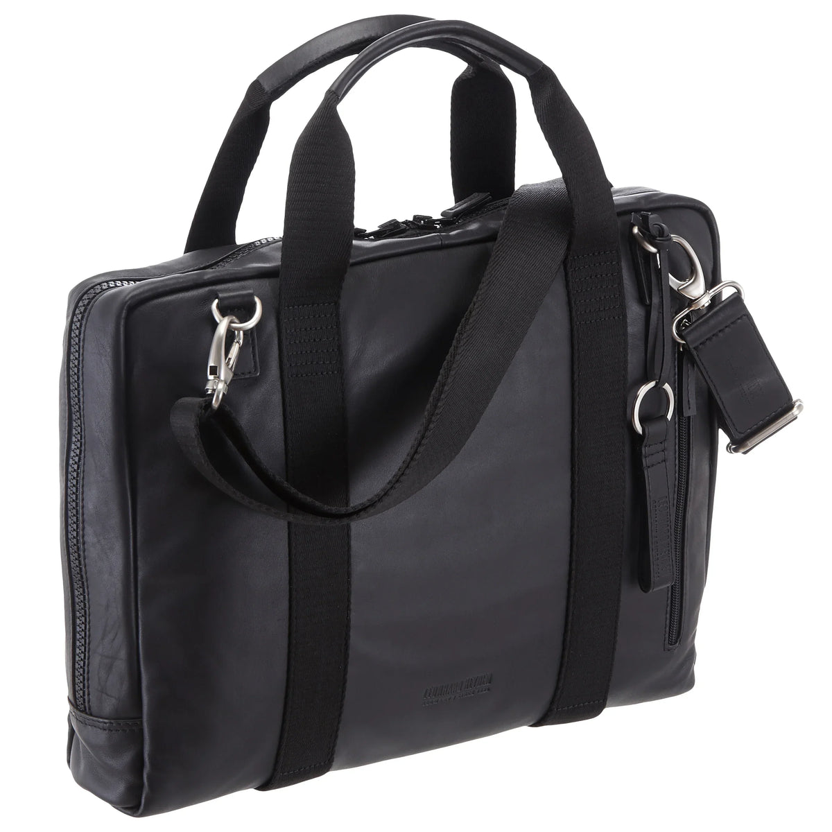 Leonhard Heyden Long Island Umhängetasche mit Laptopfach 40 cm - schwarz