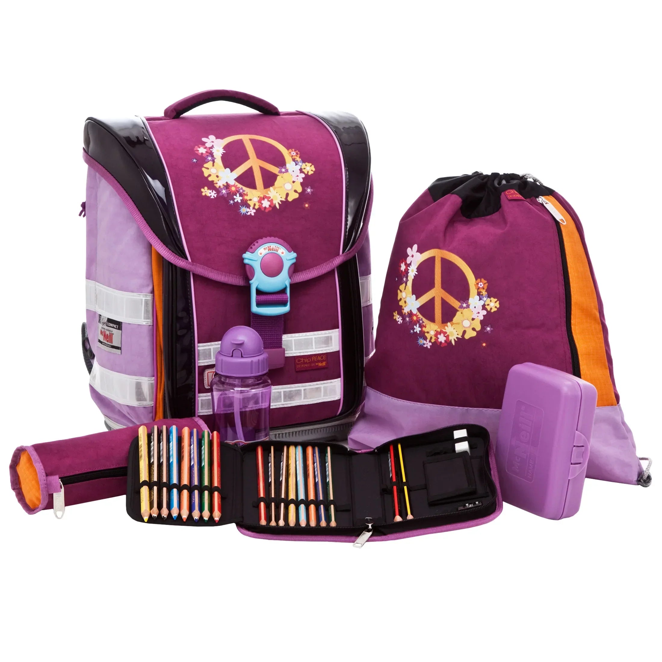 McNeill Schultaschen Set Ergo Light Compact 6 - tlg. - Pixie McNeill - koffer - direkt.de