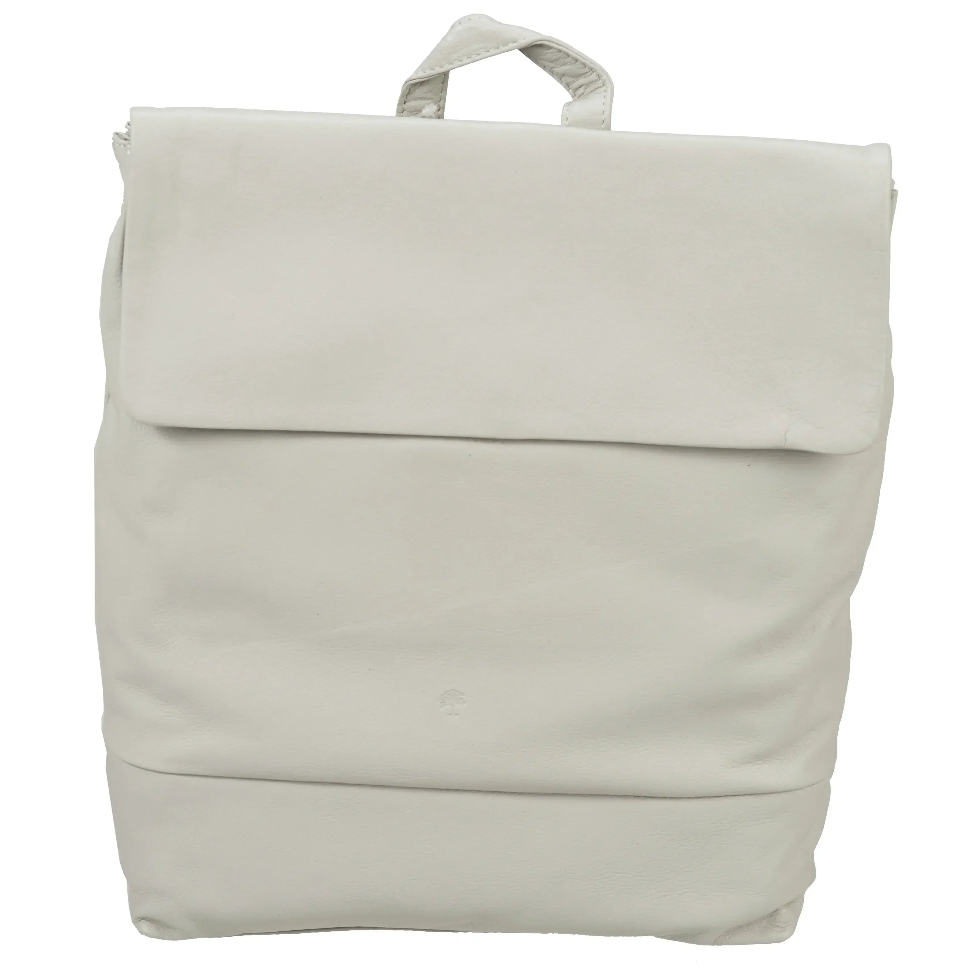 Prato Lederrucksack 34 cm - light grey