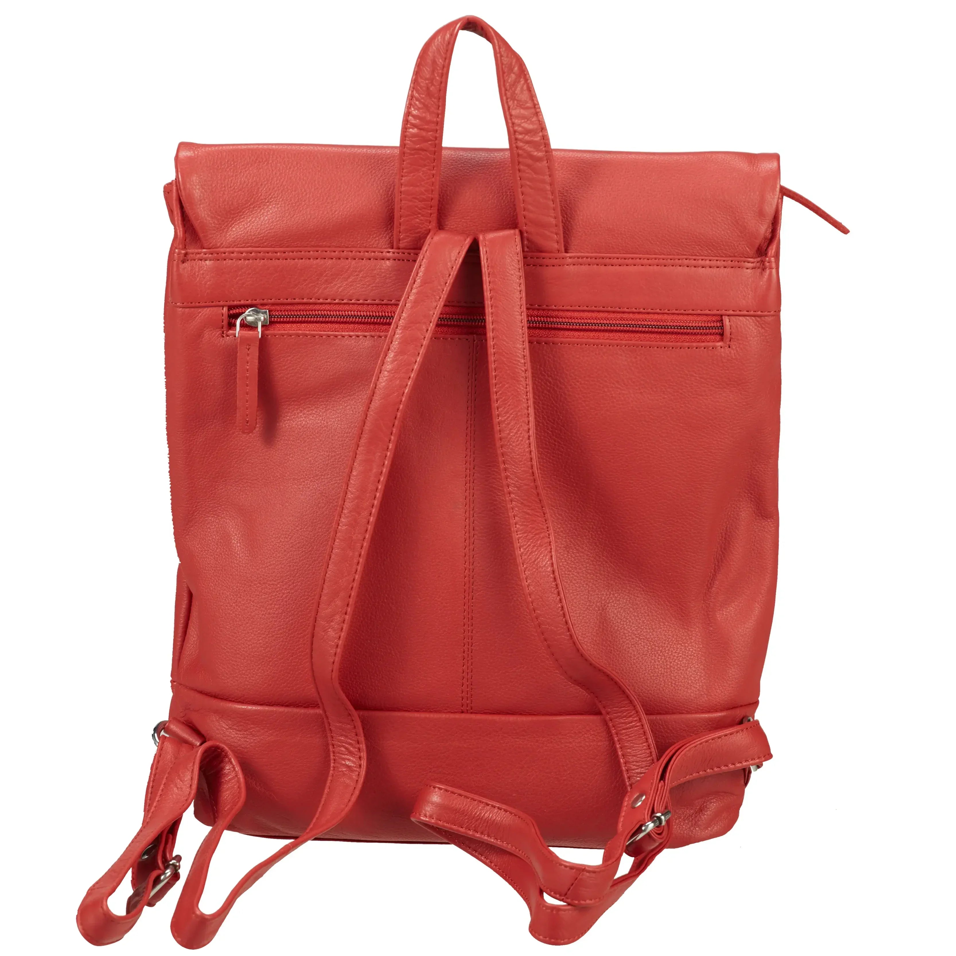 Prato Lederrucksack 34 cm - dark blue