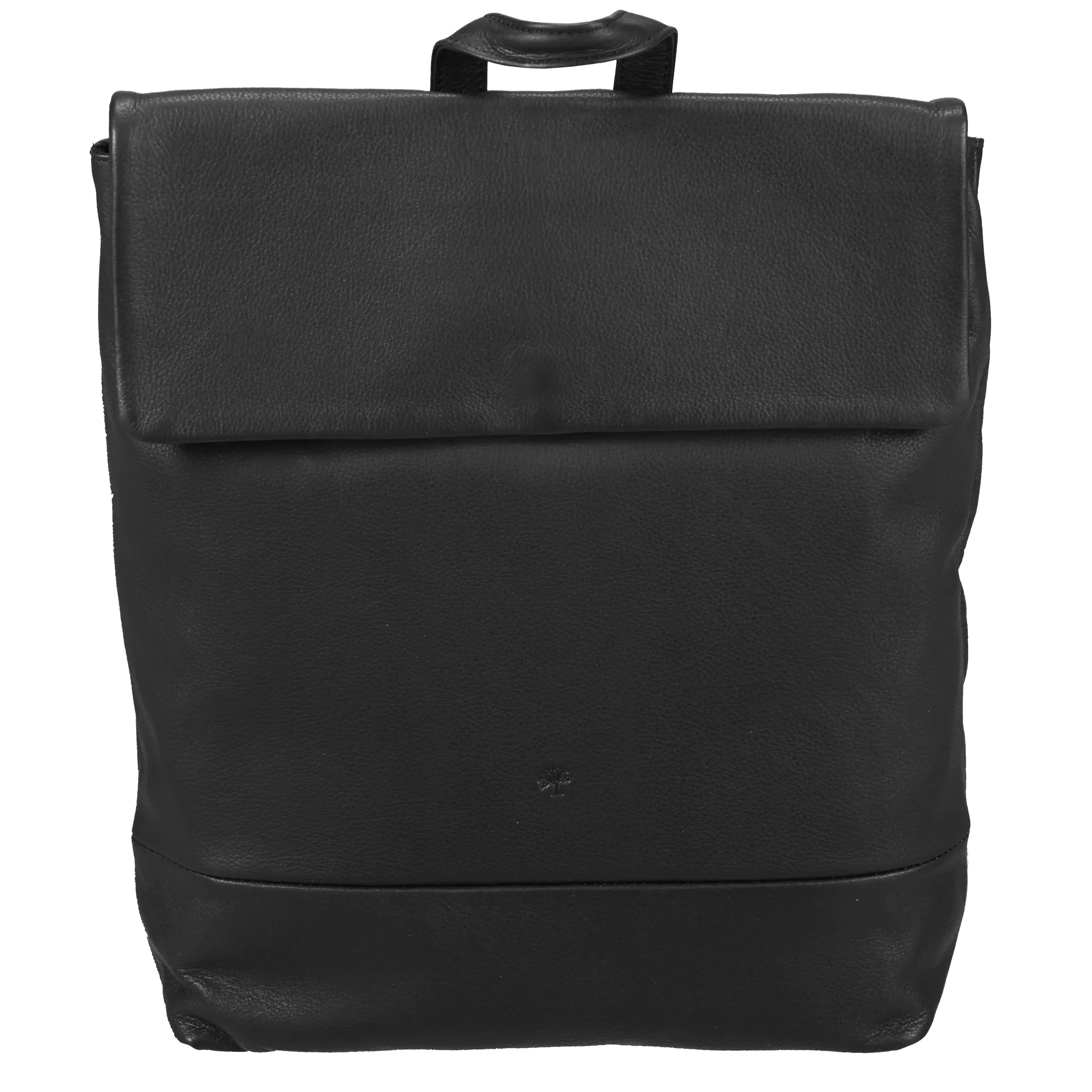 Prato Lederrucksack 34 cm - black