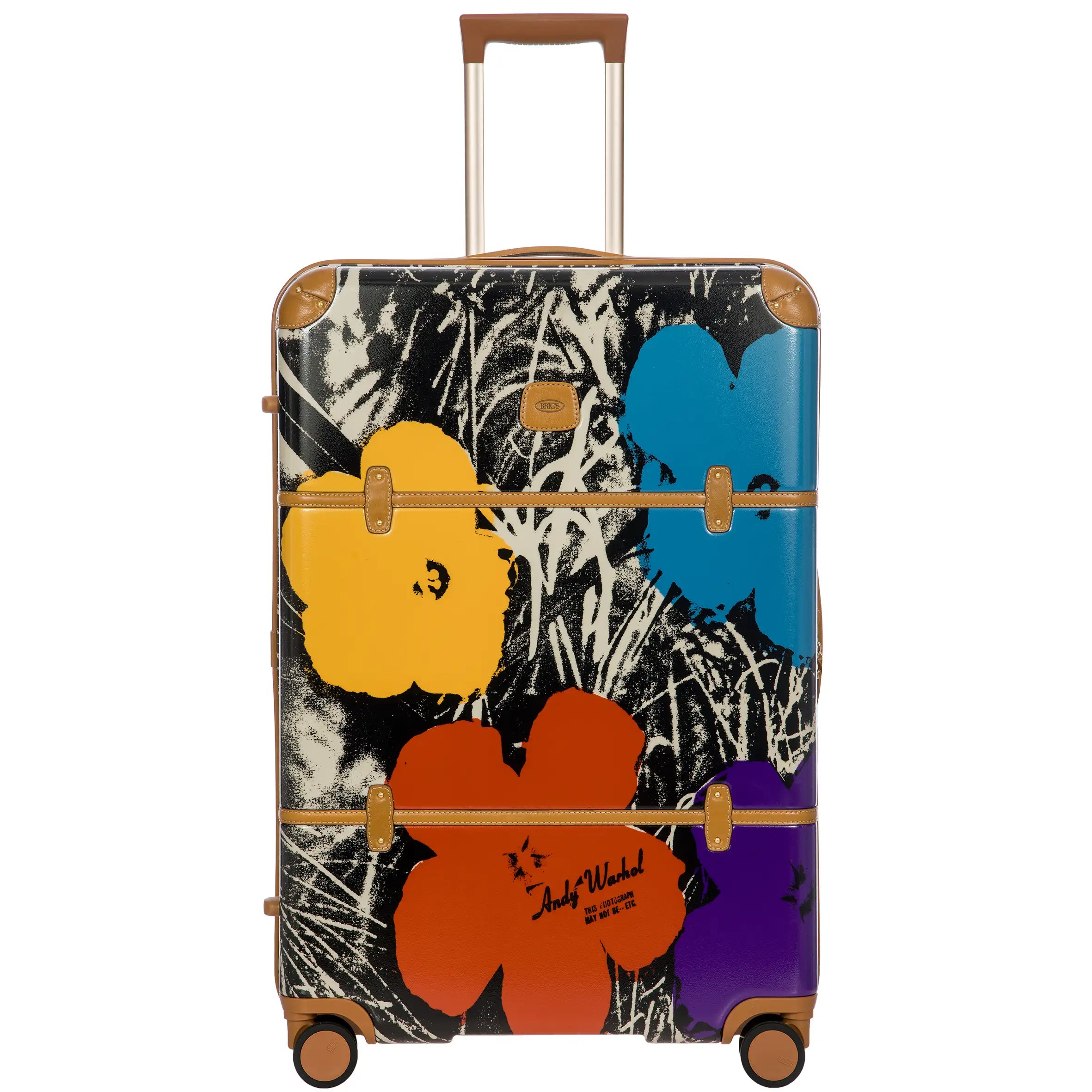 Brics Andy Warhol 4-Rollen Trolley 76 cm - Cream Coloured Flowers