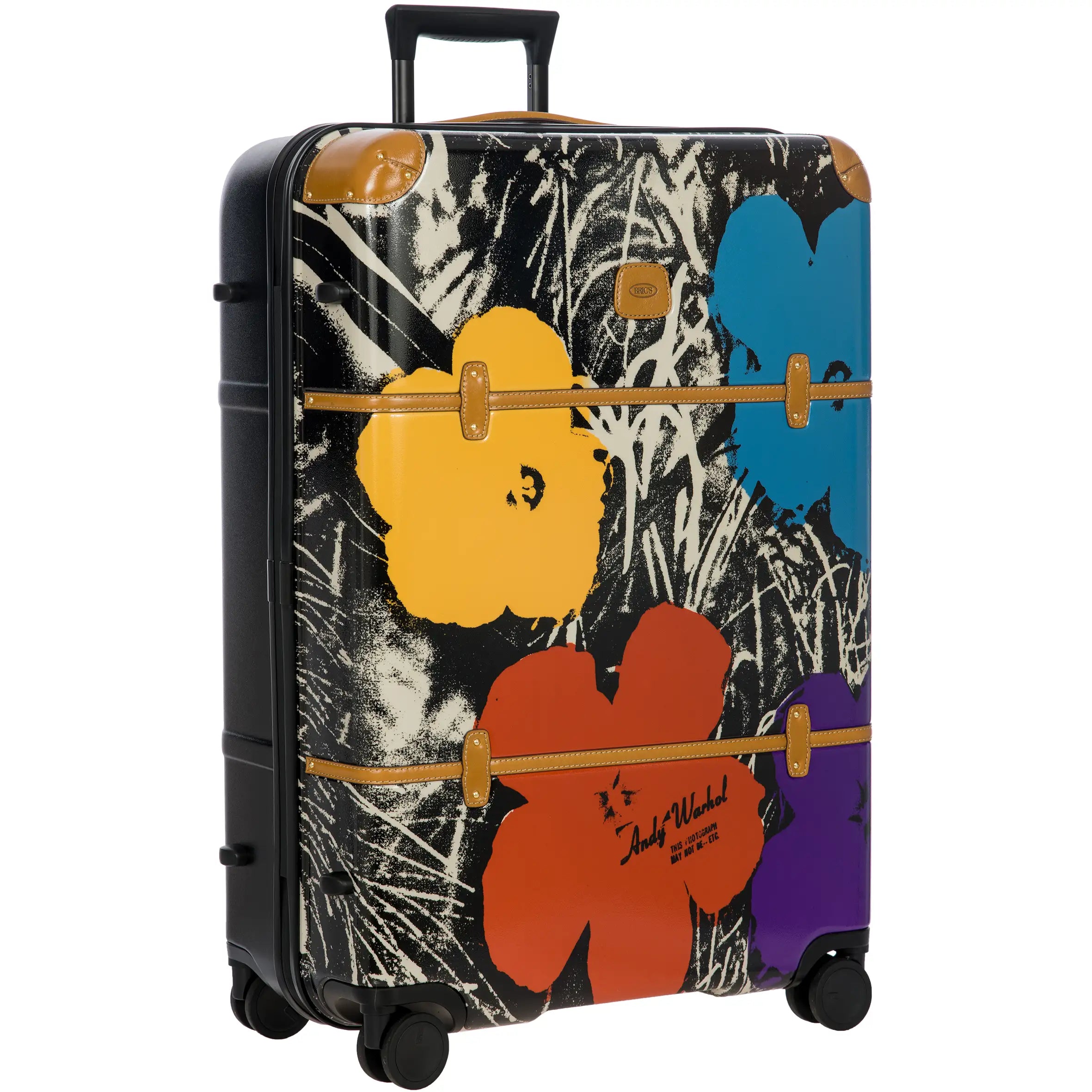 Brics Andy Warhol 4-Rollen Trolley 76 cm - Black Coloured Flowers