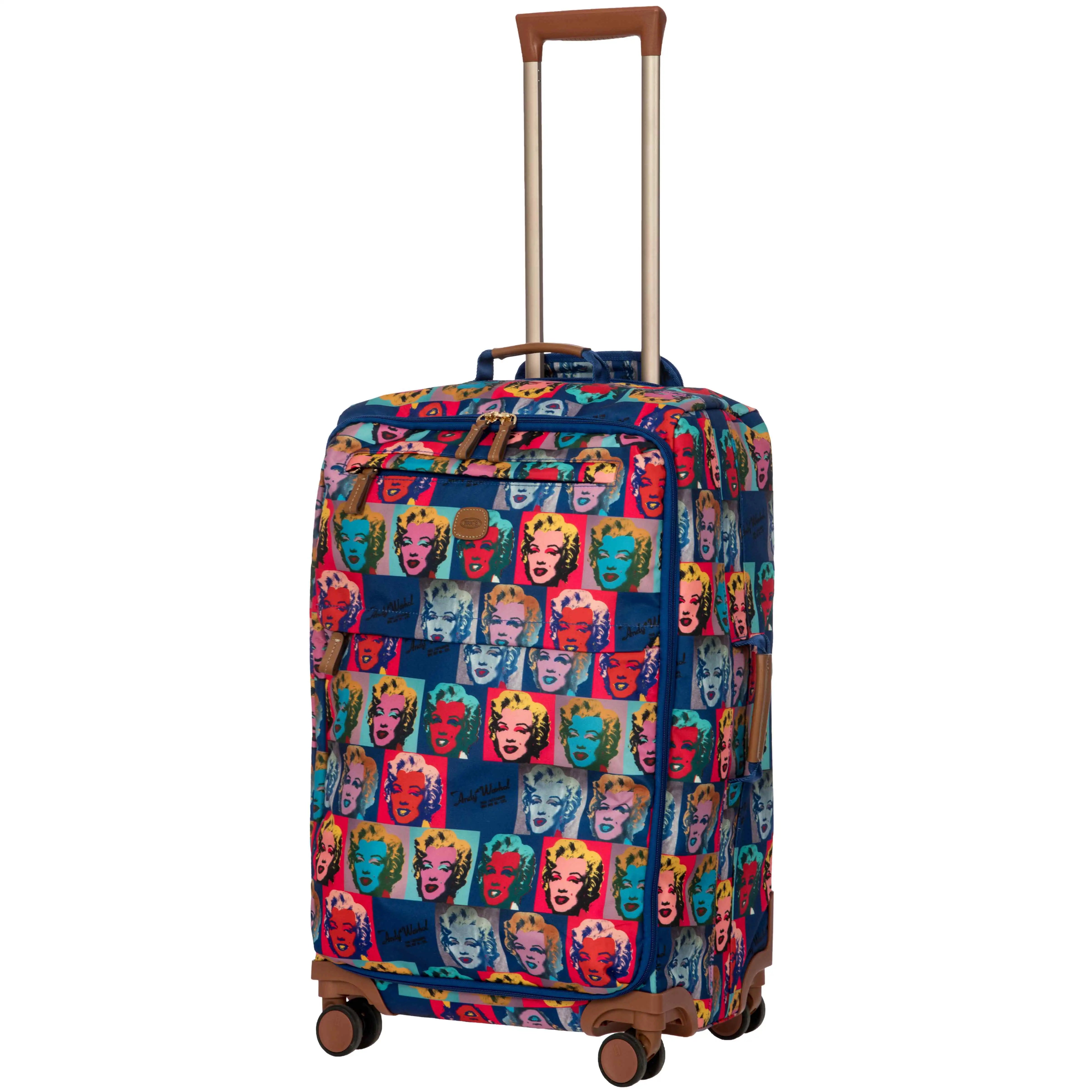 Brics Andy Warhol 4-Rollen Trolley 65 cm in Popart Muster mit Marilyn Monroe Kopf
