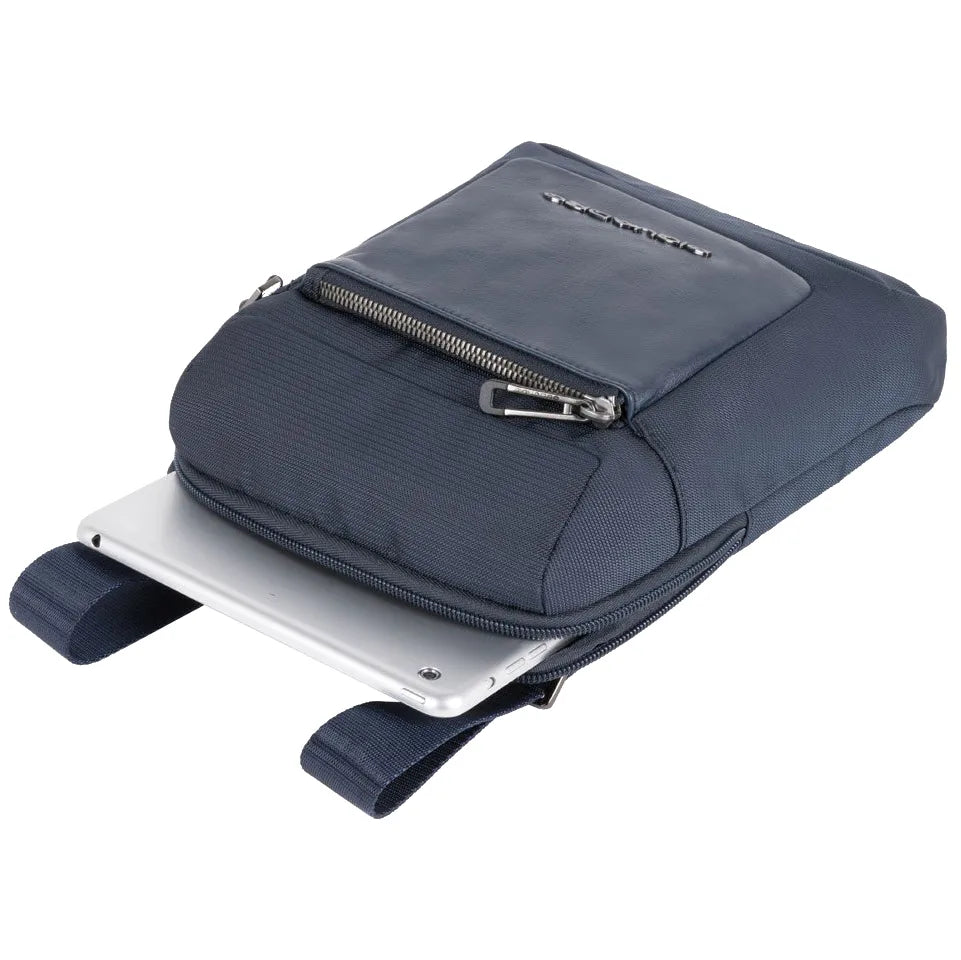 Piquadro Macbeth Umhängetasche 27 cm - Blue