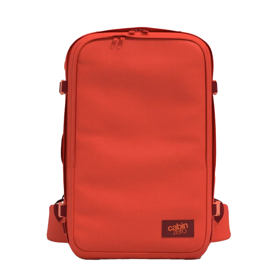 Frontansicht CabinZero Classic Pro 42L Cabin Bag 54 cm - Tomato Festival