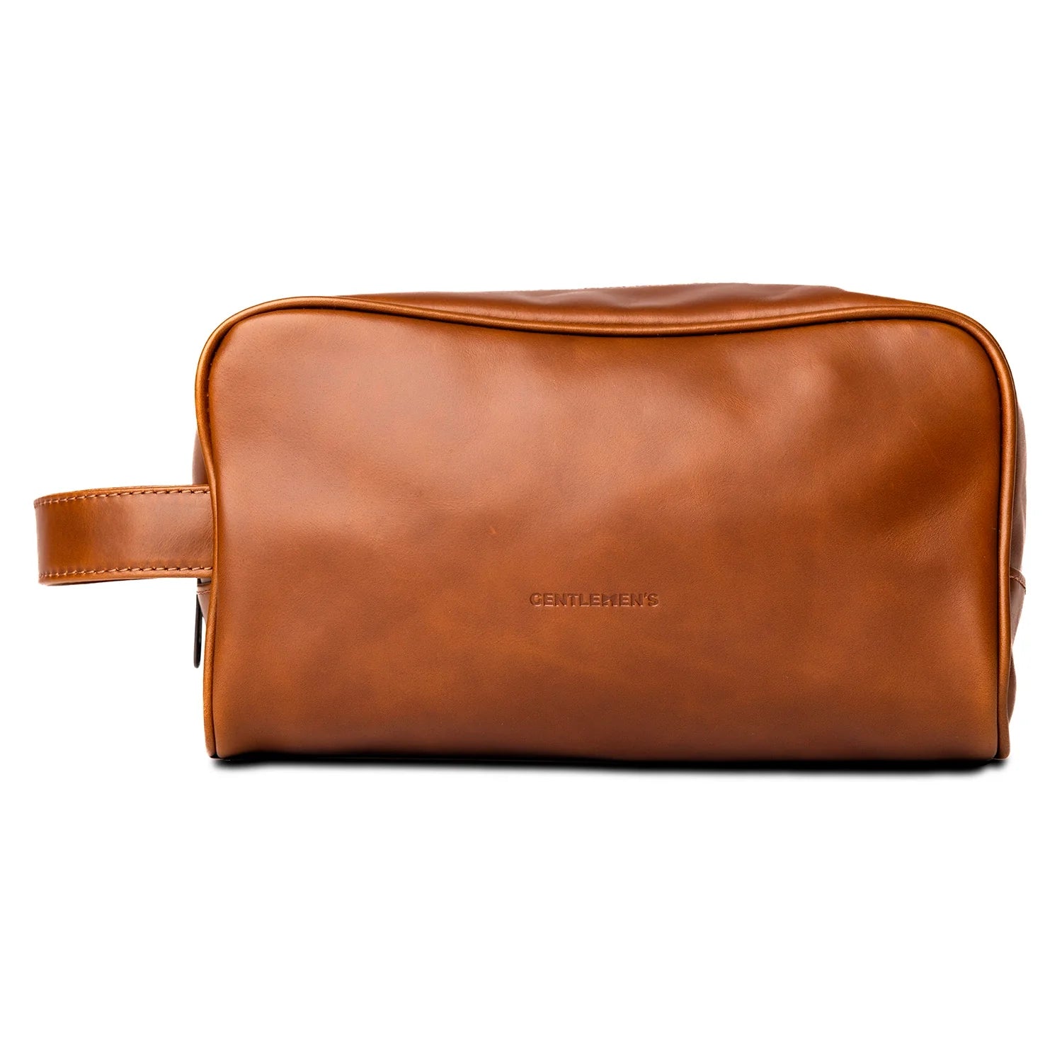 Gentlemen's Toiletry Bag Kulturbeutel 29 cm - Cognac