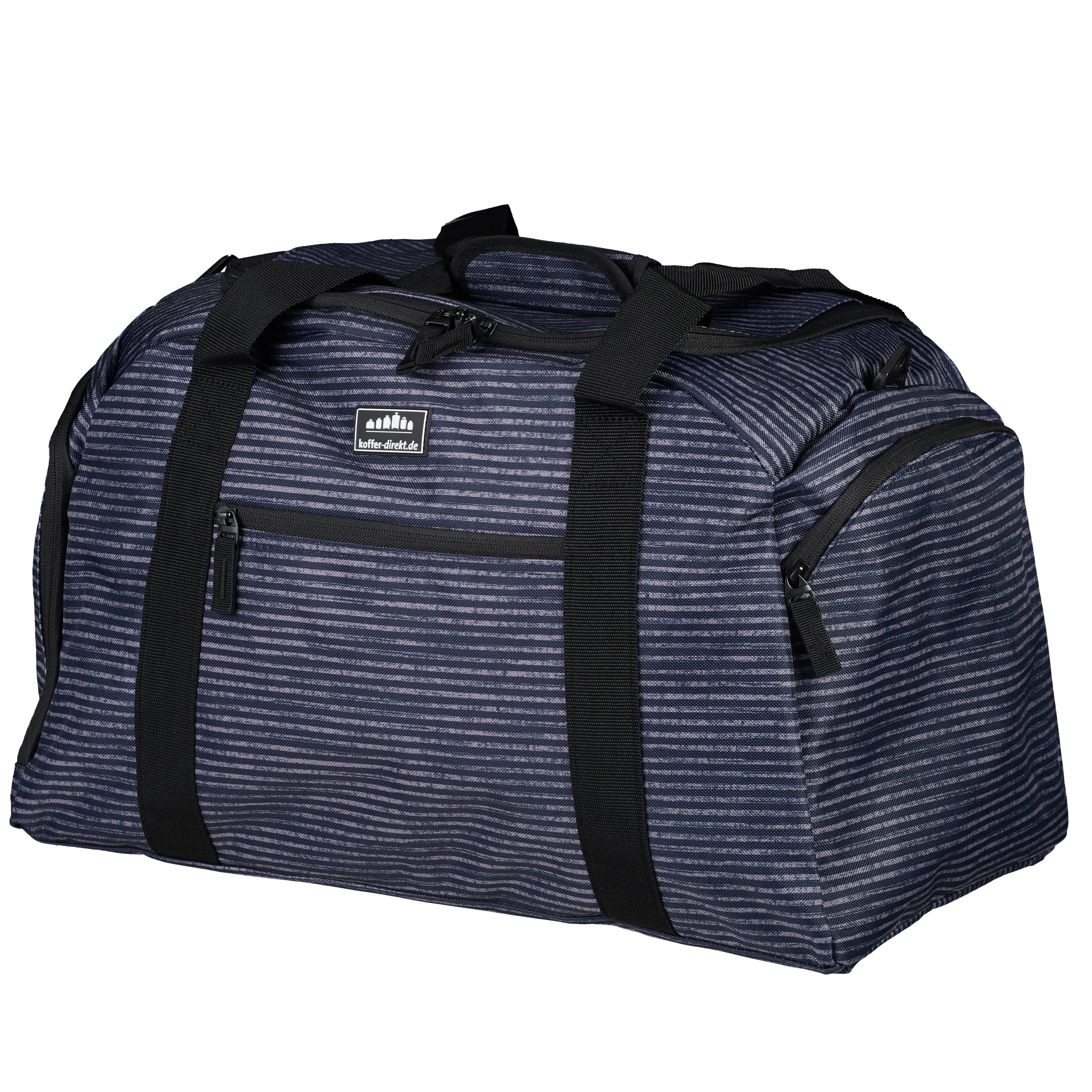 koffer-direkt.de Two Travel II Reisetasche 50 cm - blue stripe