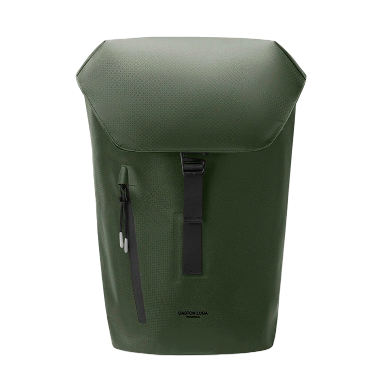 Gaston Luga Lightweight DuoSeal Flap Backpack 14 Zoll 47 cm in Olive – moderner, leichter Rucksack mit Überschlag und funktionalem Design