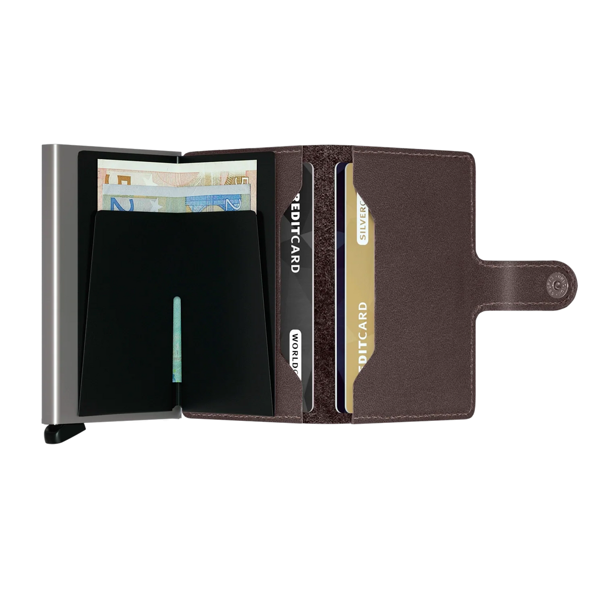 Secrid Wallets Miniwallet Original 10 cm - dark brown