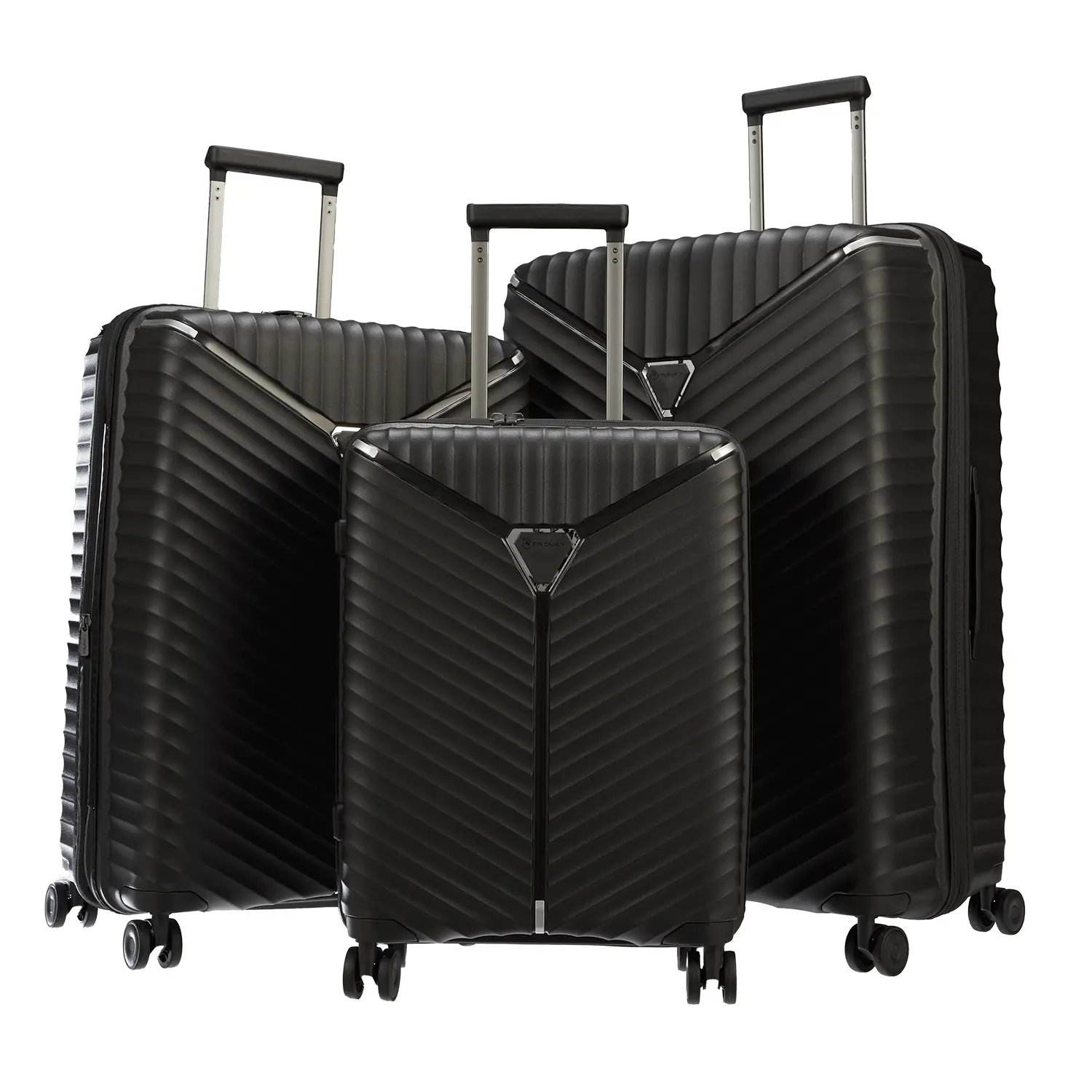 Franky Flight Lite II 4-Rollen Trolley Set L/M/S - Black