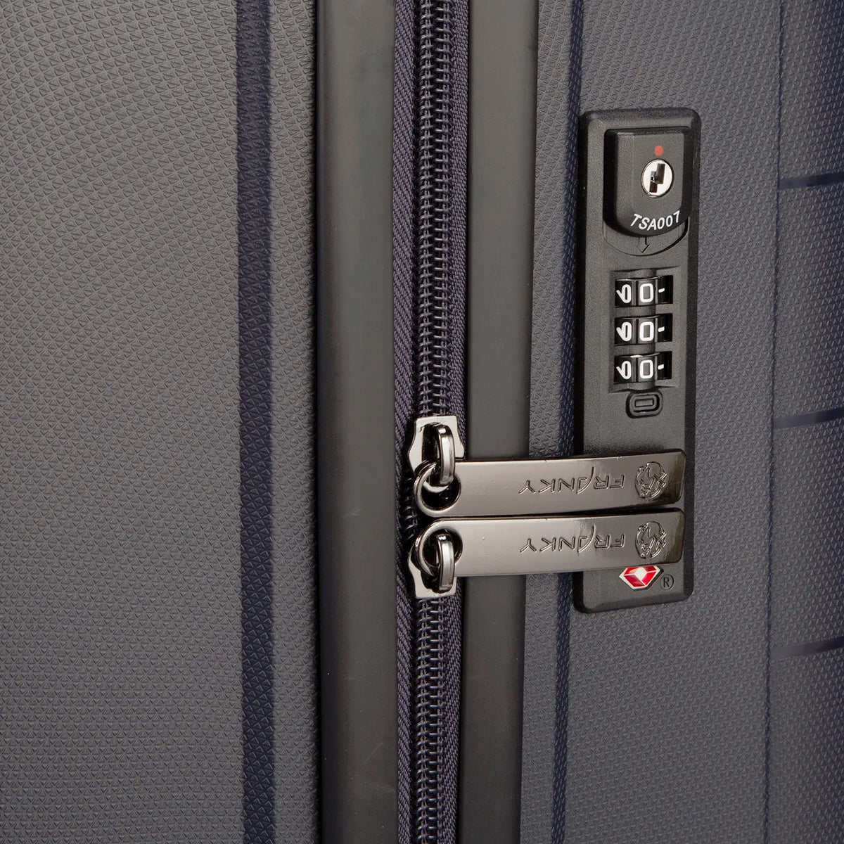 Franky PP15 4-Rollen Trolley S 58 cm Dark Blue - Deailansicht TSA-Zahlen-Kombinationsschloss