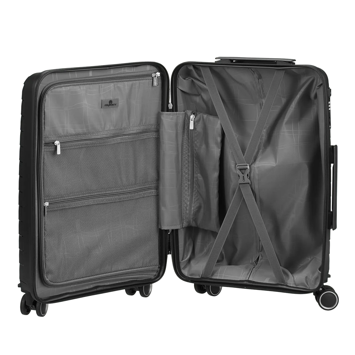 Franky PP15 Trolley Innenraum mit Packfächern und Organisationsmöglichkeiten