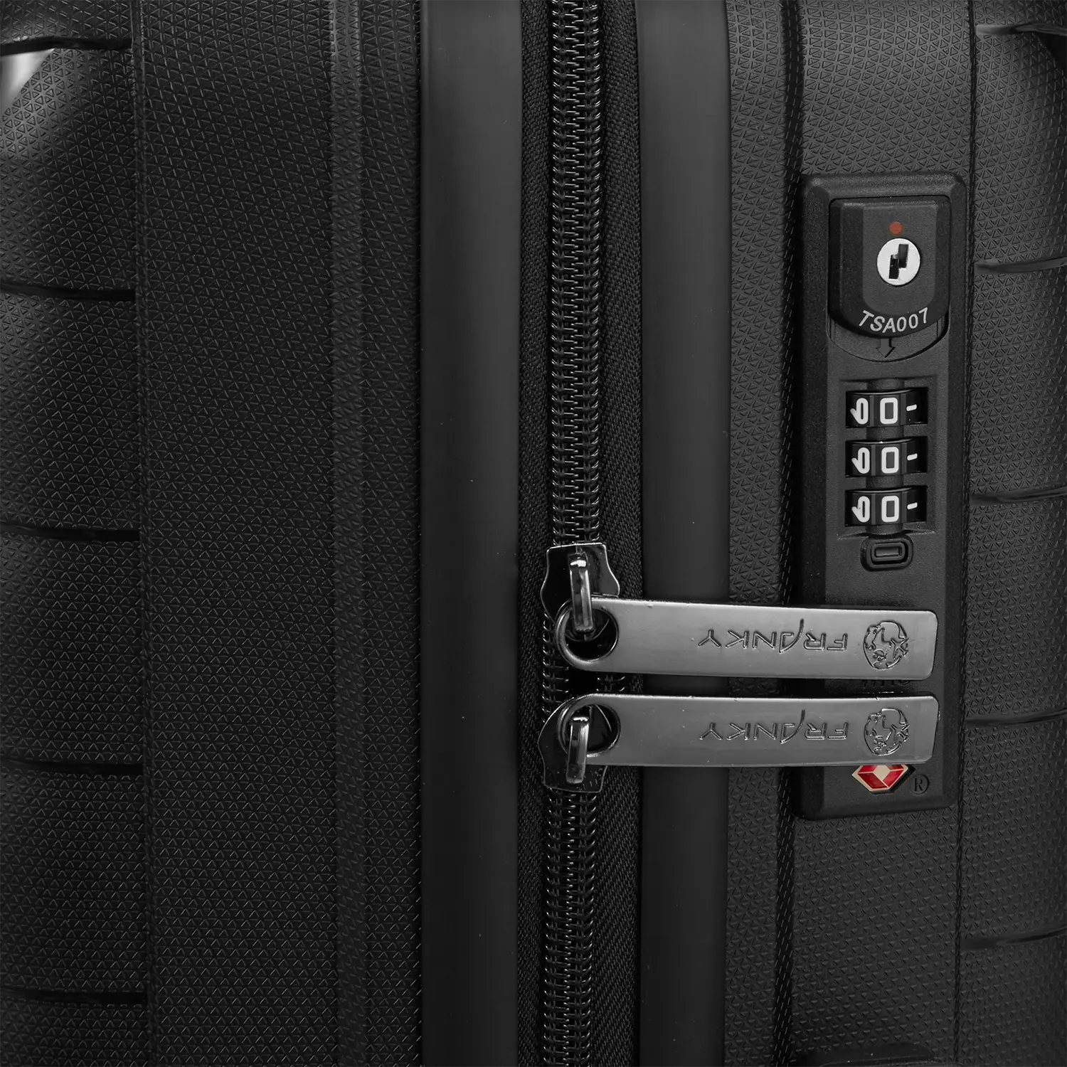 Franky PP15 Trolley L - Detailansicht vom integrierten TSA-Zahlenschloss Black