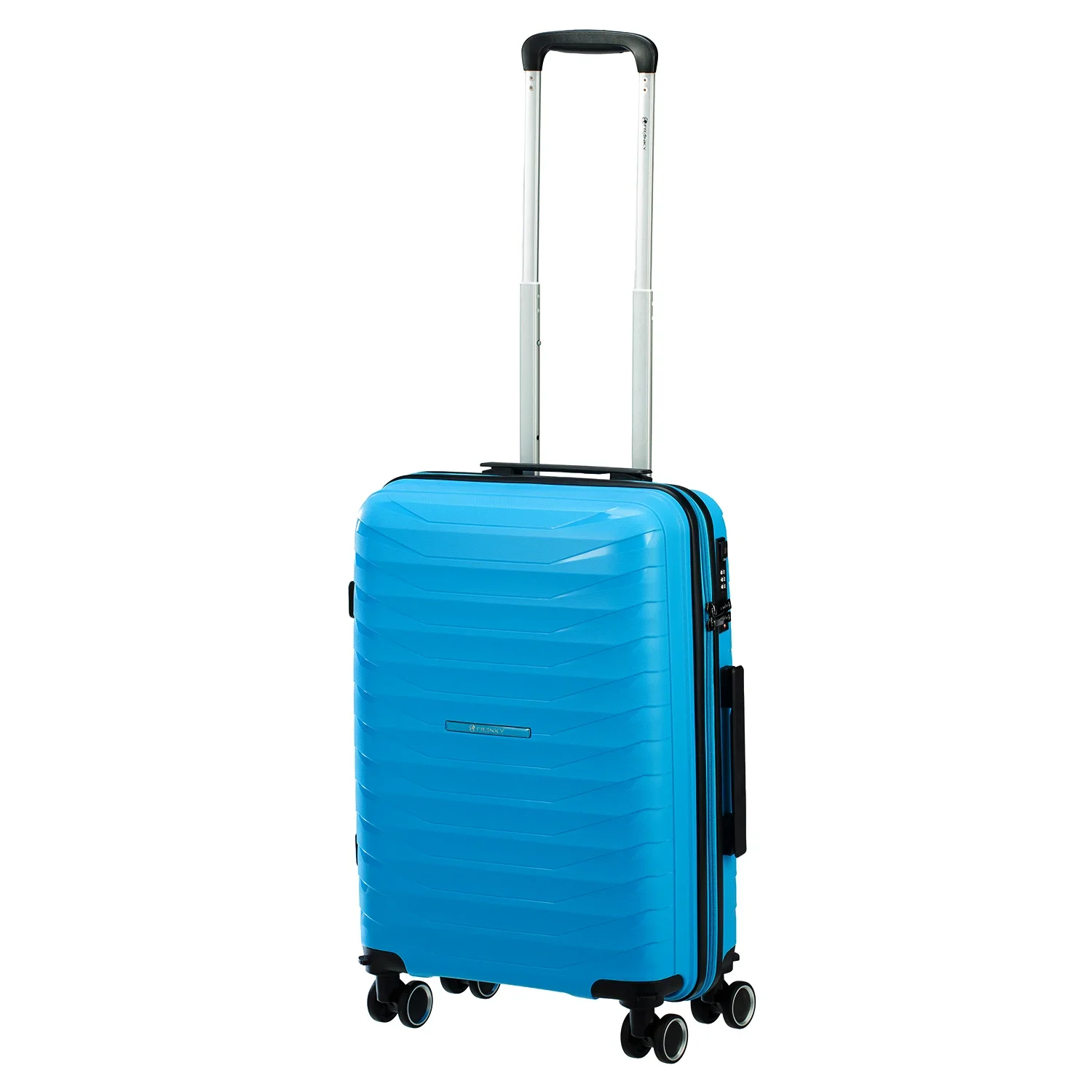 Franky PP15 Handgepäck Trolley 58cm in Light Blue mit 4 Rollen und TSA-Schloss