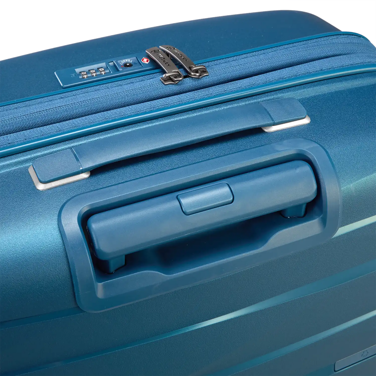 PP21 Teleskopgriff blau - Ausziehbarer Trolley-Griff mit ergonomischem Design