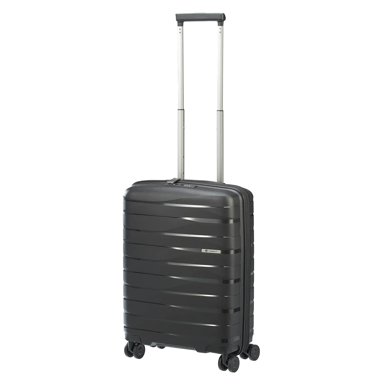 koffer-direkt.de PP21 4-Rollen Trolley S 55 cm in Black - Perfekkter Kabinentrolley mit 33L Volumen