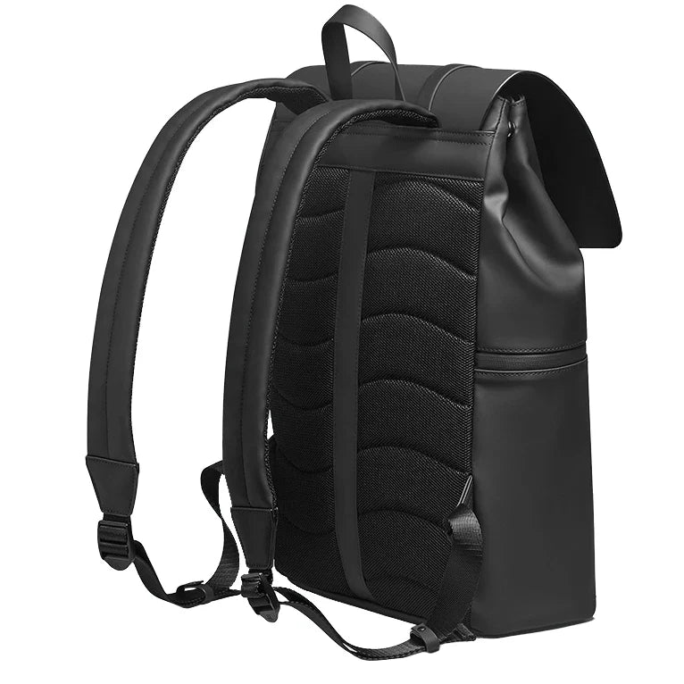 Rückseite Gaston Luga Spläsh 2.0 13 Zoll Laptop Backpack Schwarz mit gepolsterten Schulterriemen