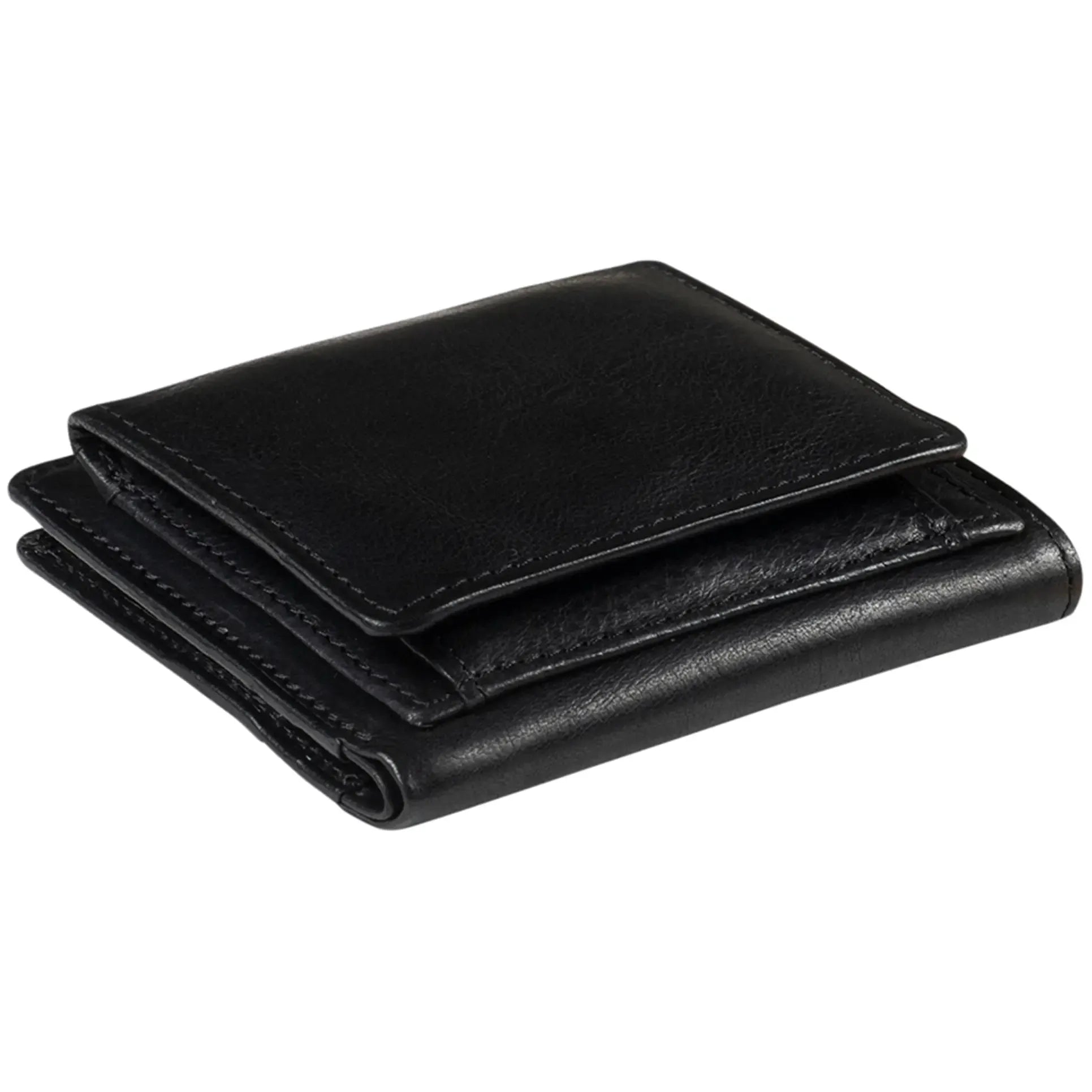 Tony Perotti Furbo Herrenbörse mit Wienerschachtel 10 cm - Schwarz