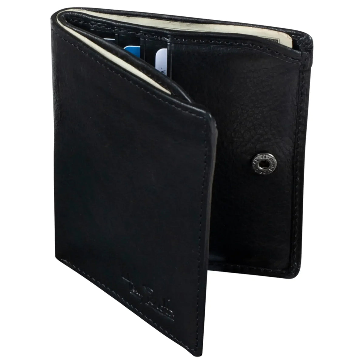 Tony Perotti Furbo Herrenbörse mit Wienerschachtel 10 cm - Schwarz
