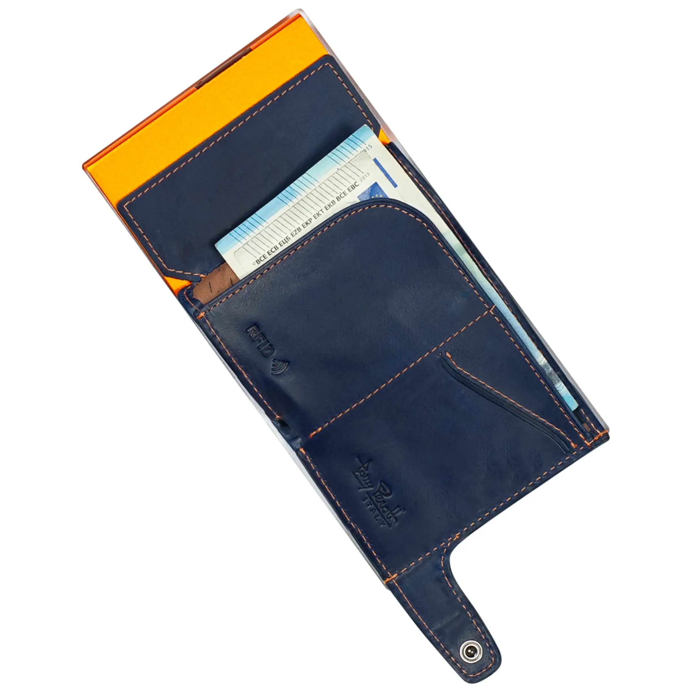 Tony Perotti Furbo Kreditkarten-Etui für Damen 10 cm - Königsblau