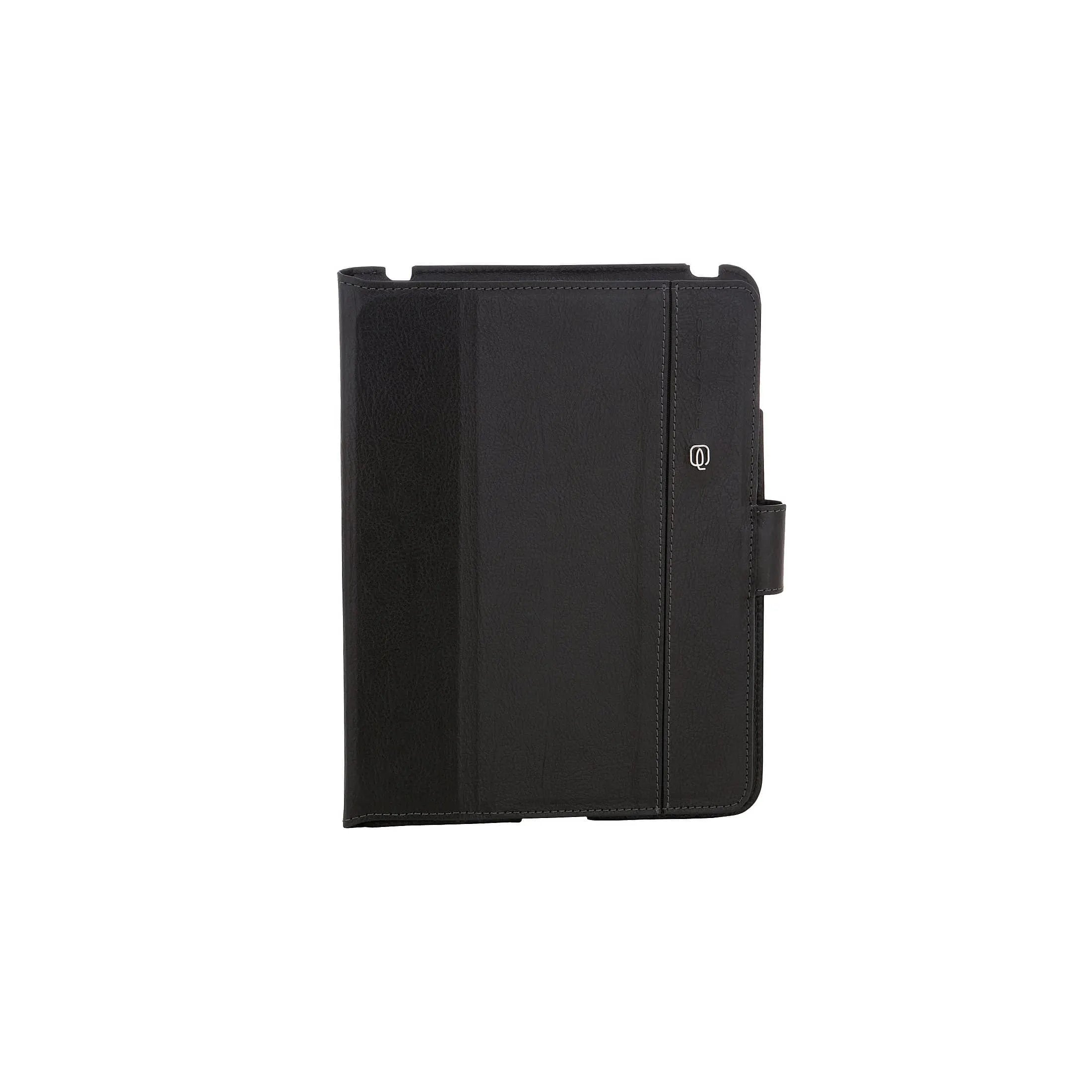 Piquadro Vibe iPad2-Lederschutzhülle mit Ständerfunktion 25 cm - schwarz