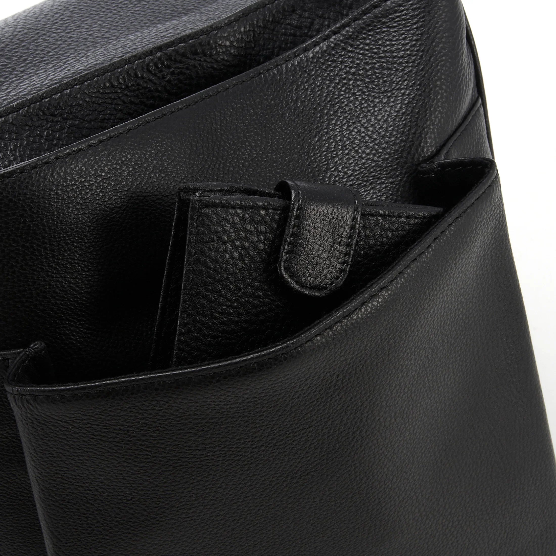 Otto Kern Romance Umhängetasche aus Leder 32 cm - black